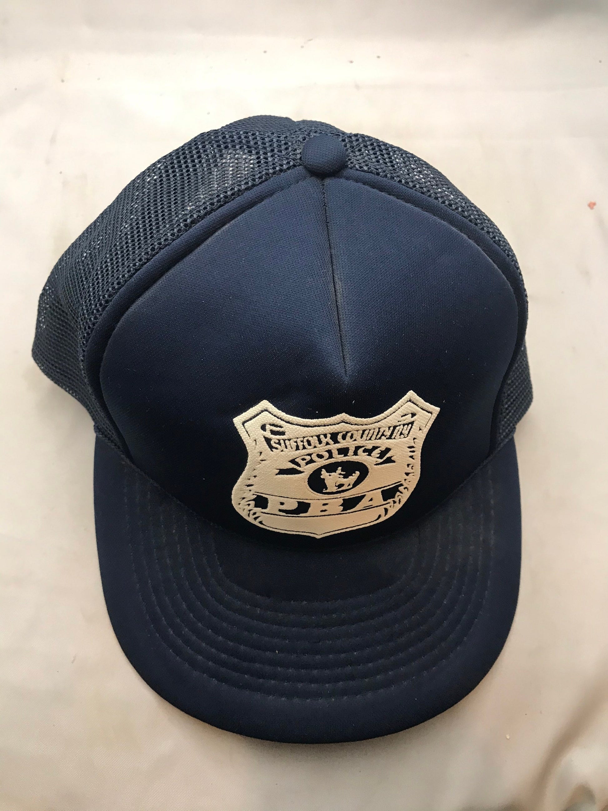 Vintage Suffolk County Police PBA Trucker Cap