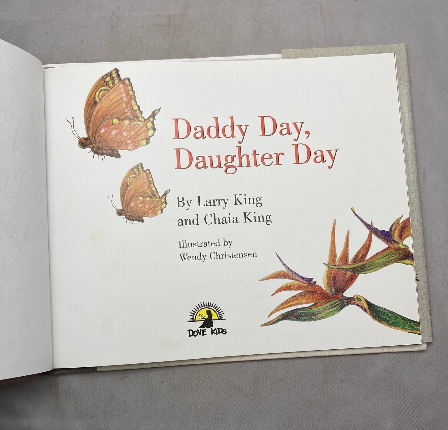 Vintage Signed Edition 'Daddy Day, Daughter Day' Larry King Chaia King, Autographed Book, Collector's Item, Rare Find