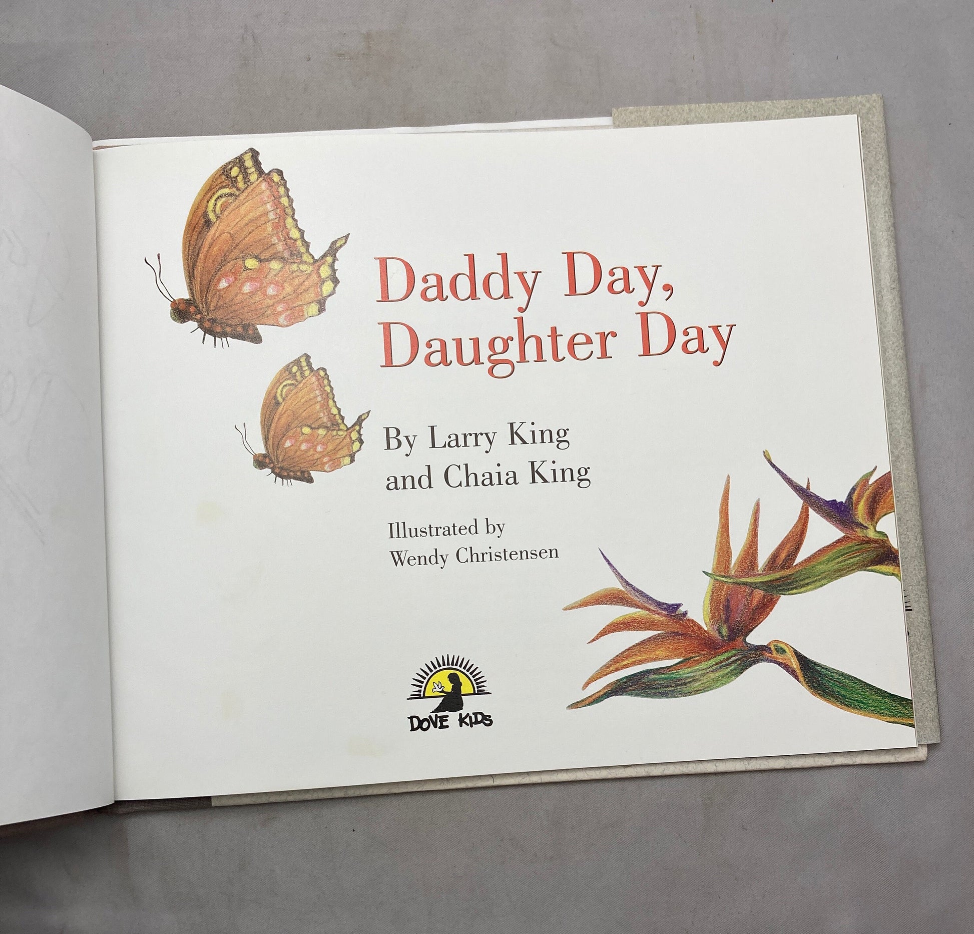 Vintage Signed Edition 'Daddy Day, Daughter Day' Larry King Chaia King, Autographed Book, Collector's Item, Rare Find