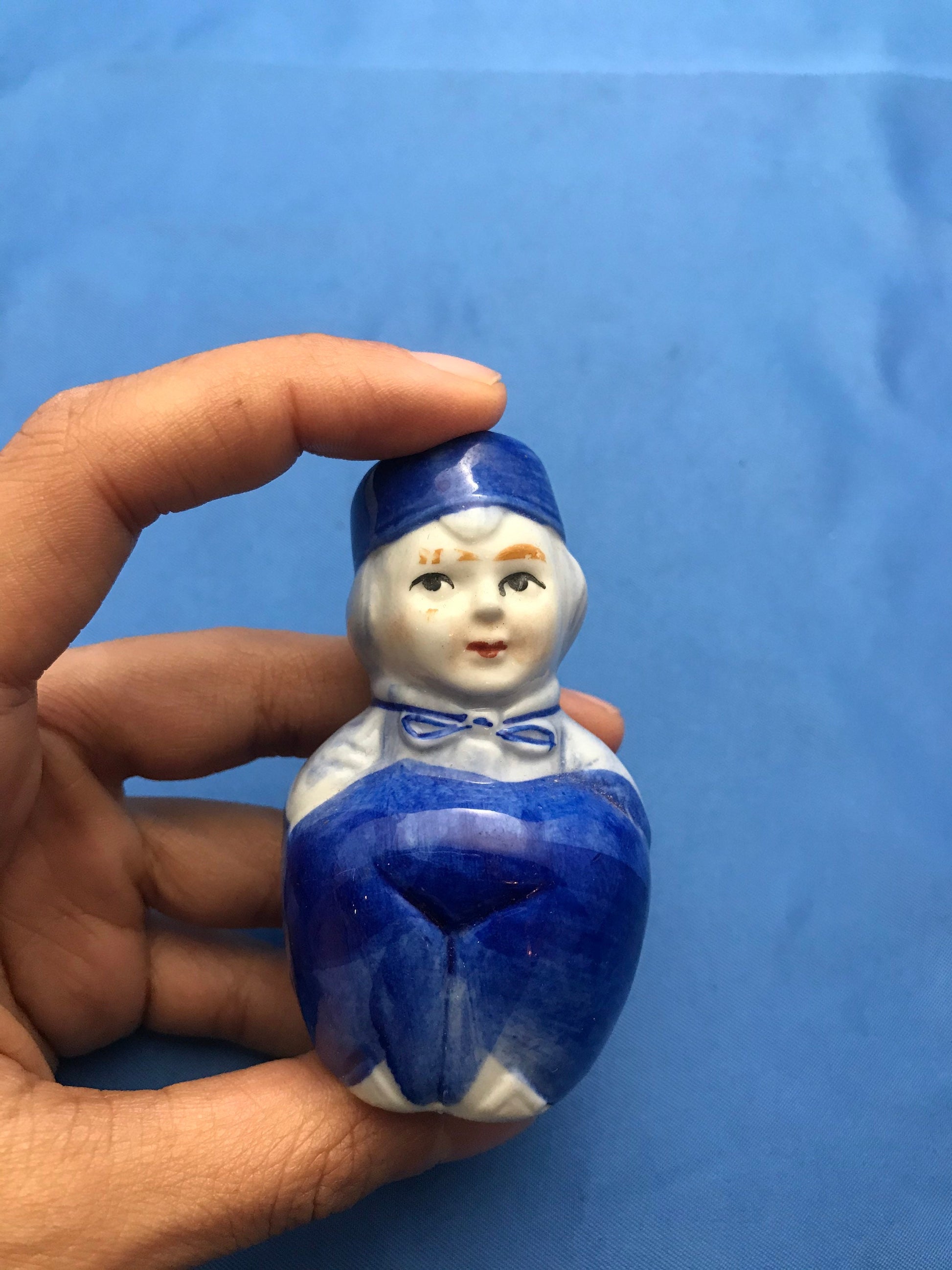 Vintage Porcelain Grandma and Grandpa Salt and Pepper Shakers