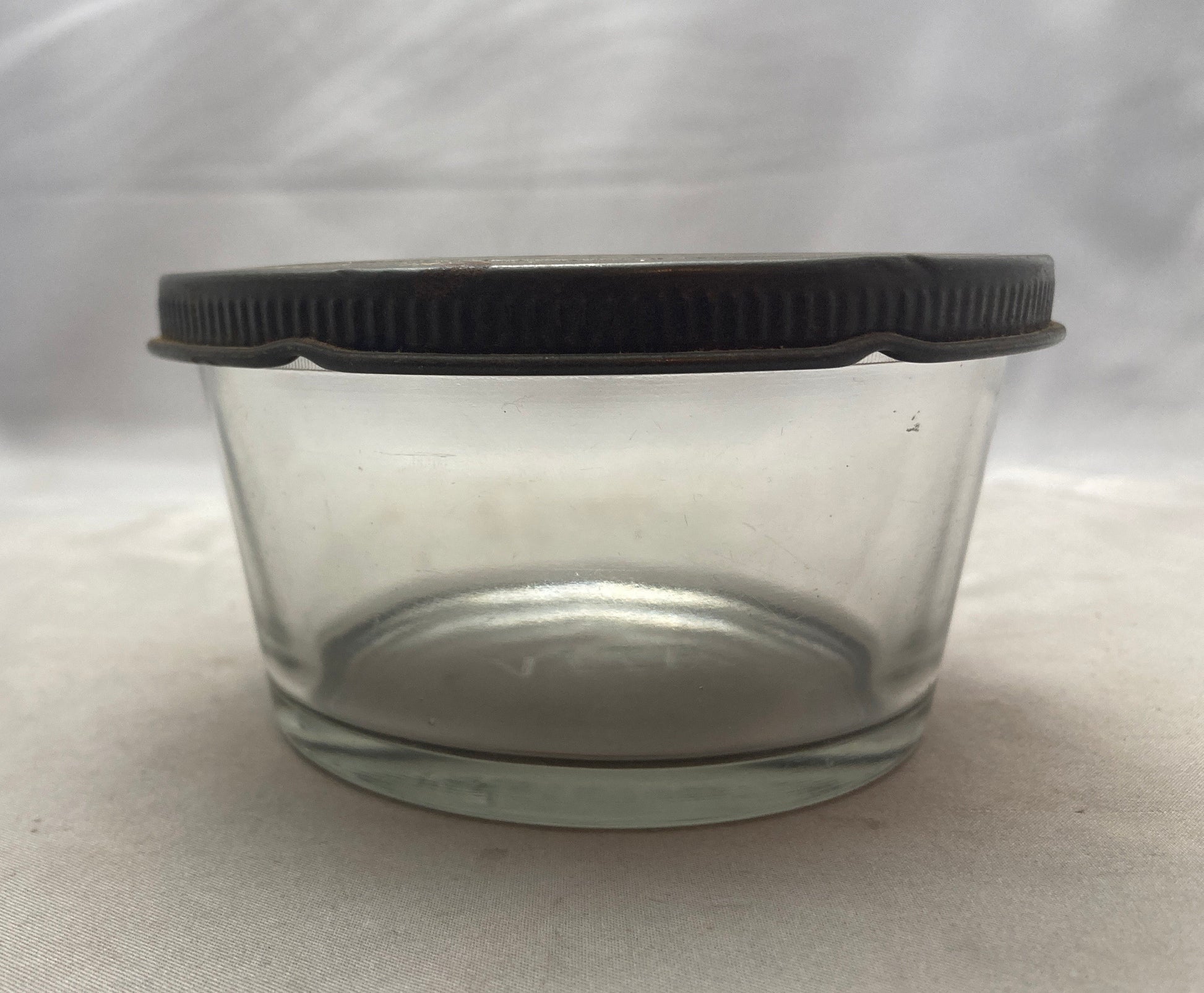 Vintage Glass Container, 'Imported Bismarck Herrings' by Vita Fish New York