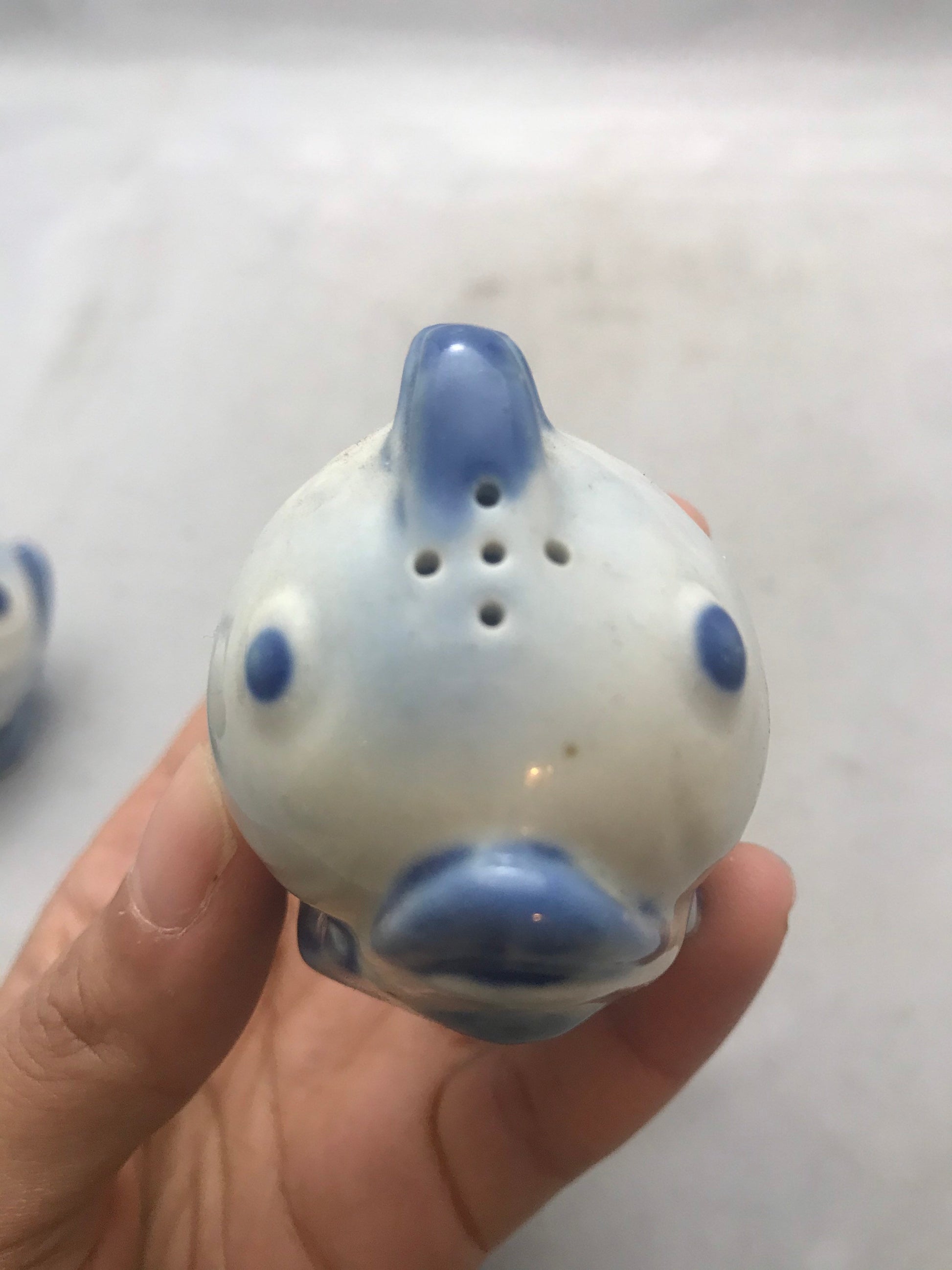 Vintage Porcelain Fish - Salt&Pepper Shakers