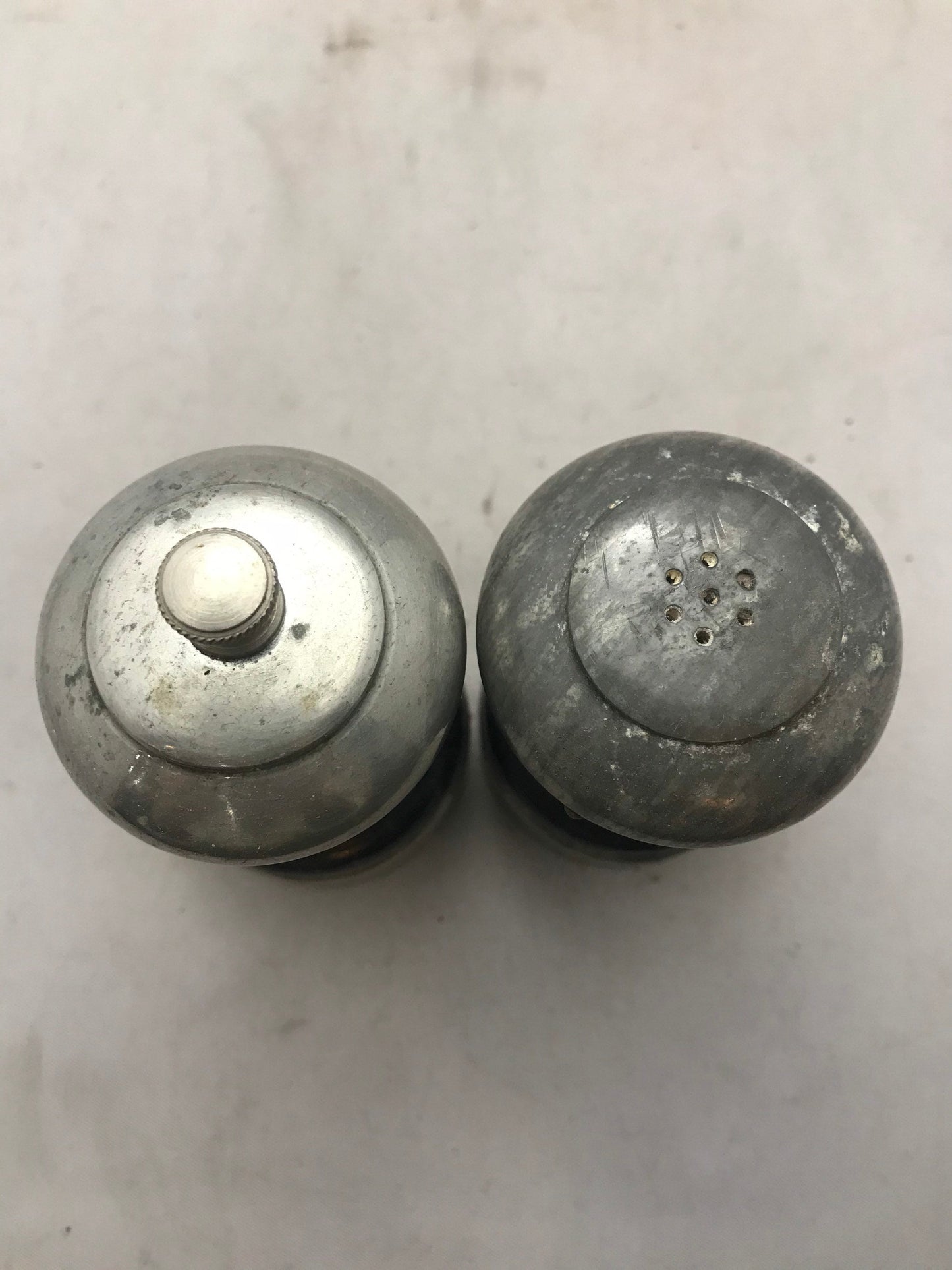 Vintage Steel - Salt & Pepper Shakers