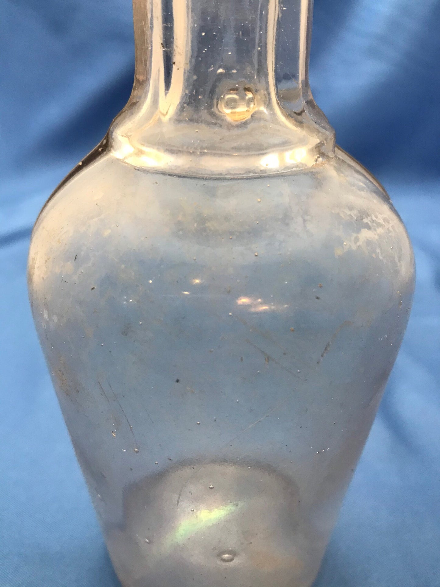 Vintage Clear Glass Apothecary Bottle