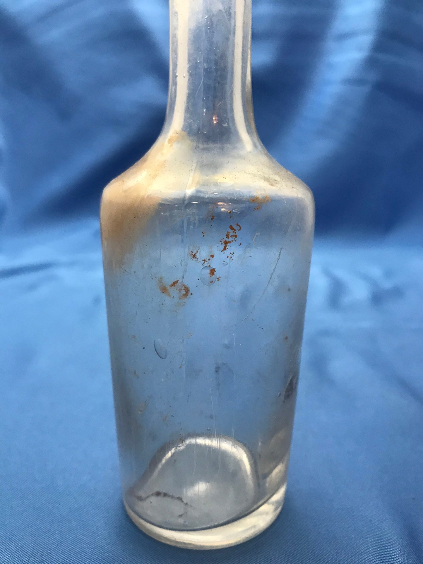 Vintage Clear Glass Apothecary Bottle - Unmarked