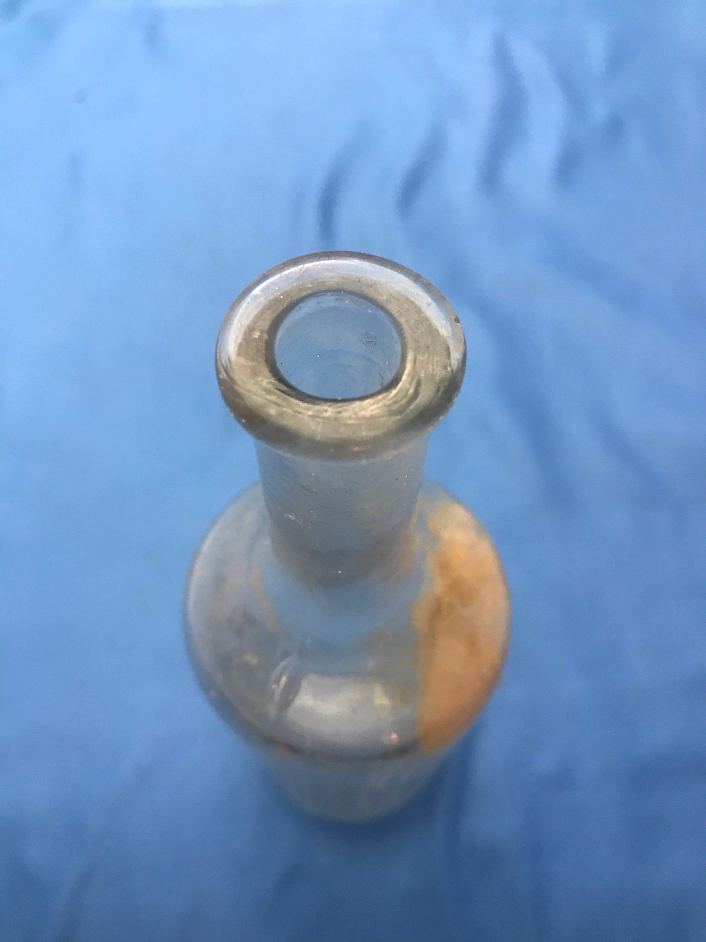 Vintage Clear Glass Apothecary Bottle - Unmarked