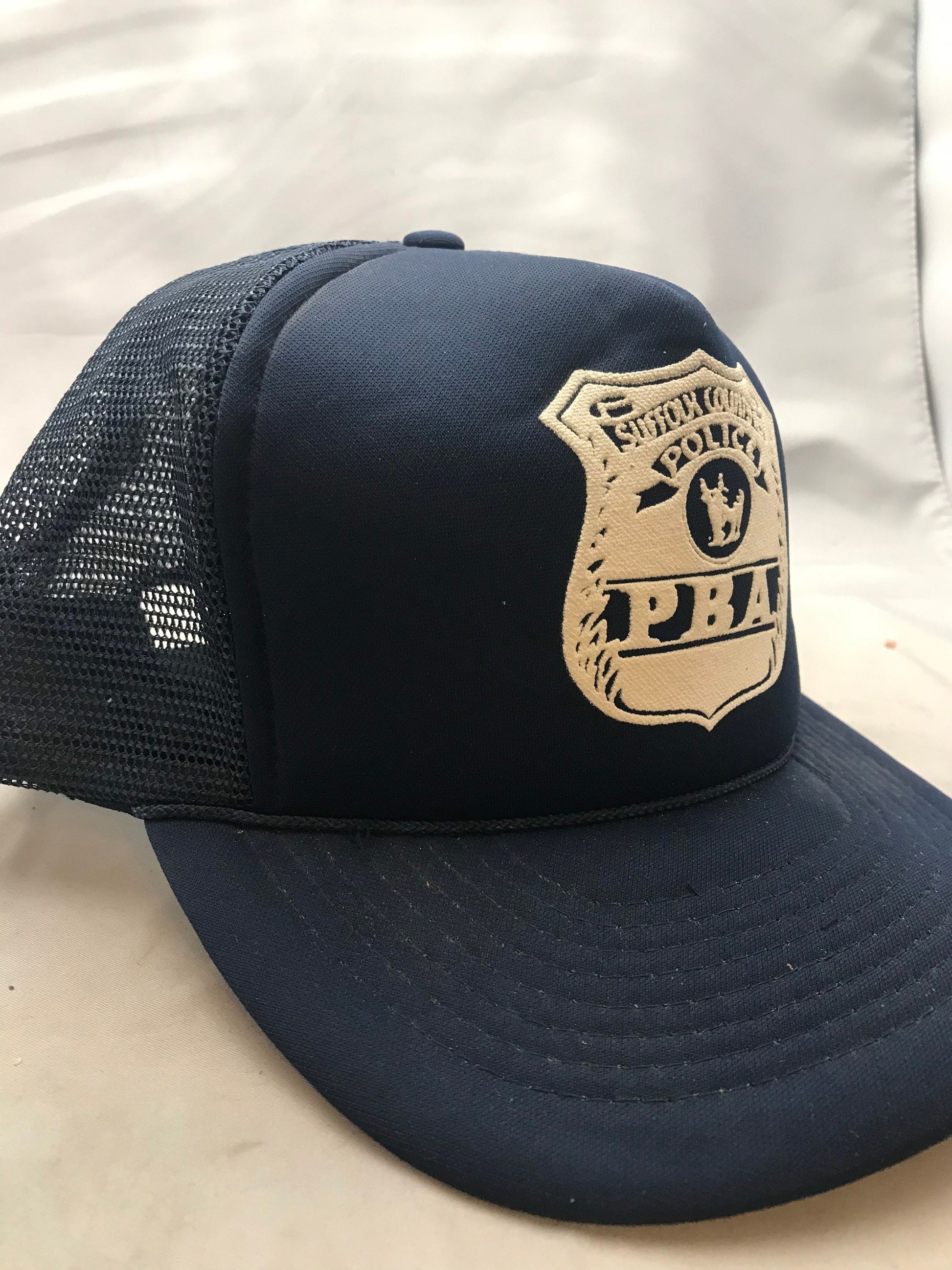 Vintage Suffolk County Police PBA Trucker Cap