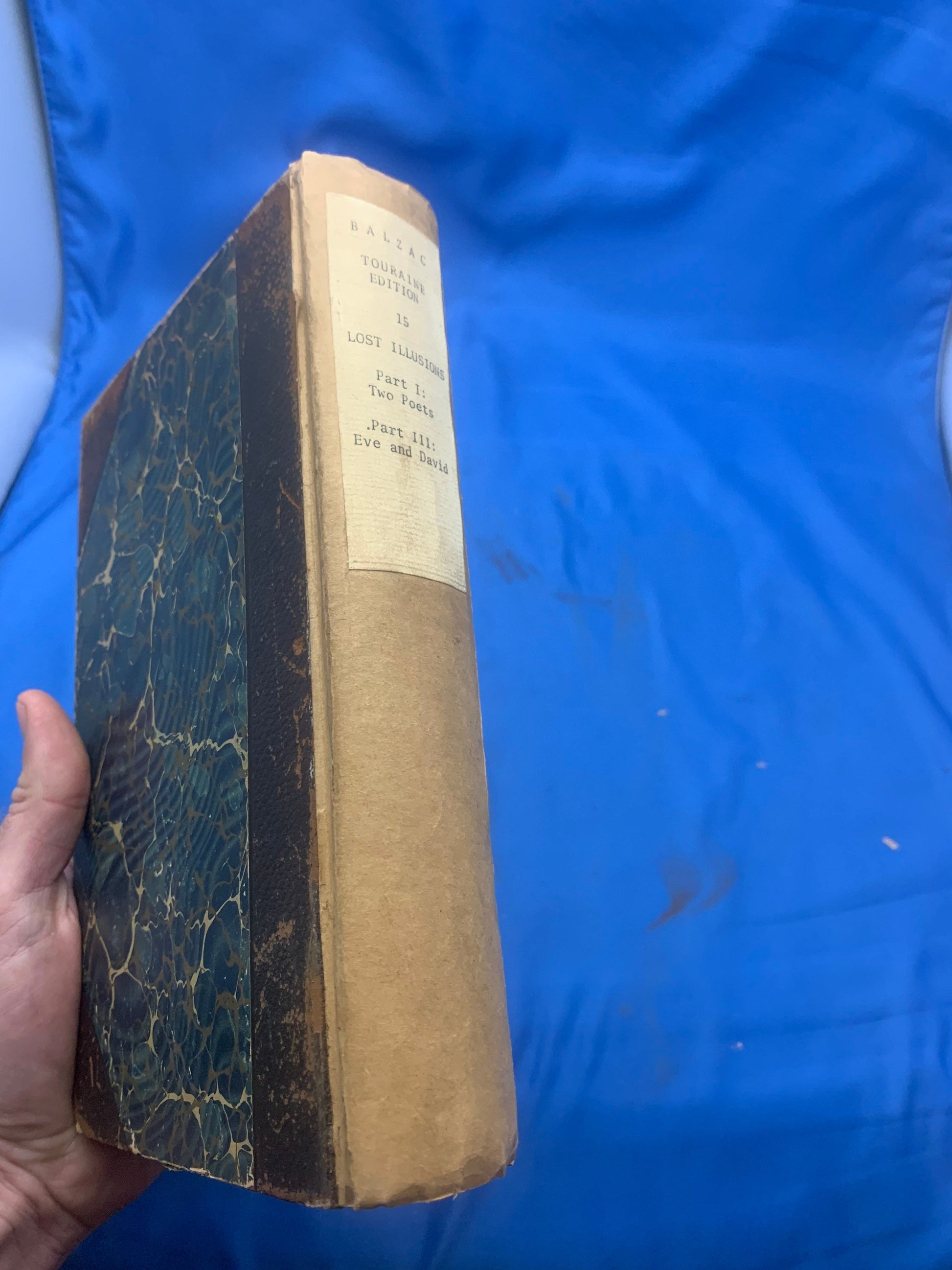 Balzac Touraine Edition 15 Lost Illusions Part 1 - Two Poets Part III: Eve and David. Honore De Balzac Comedie Humaine, copyright 1901