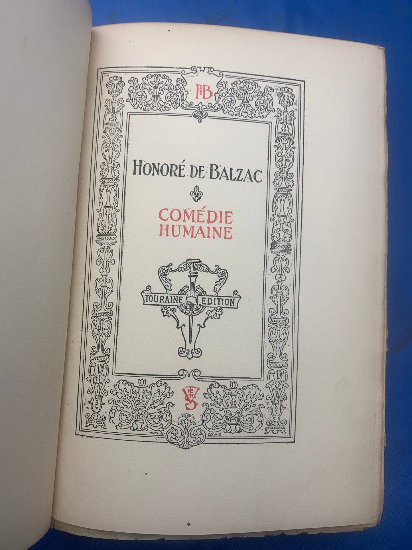 Balzac Touraine Edition 15 Lost Illusions Part 1 - Two Poets Part III: Eve and David. Honore De Balzac Comedie Humaine, copyright 1901
