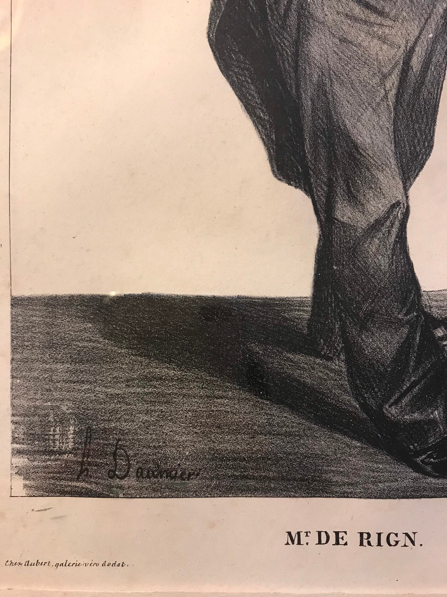 ORIGINAL Daumier H Vintage Sketch Print - Journal No.159