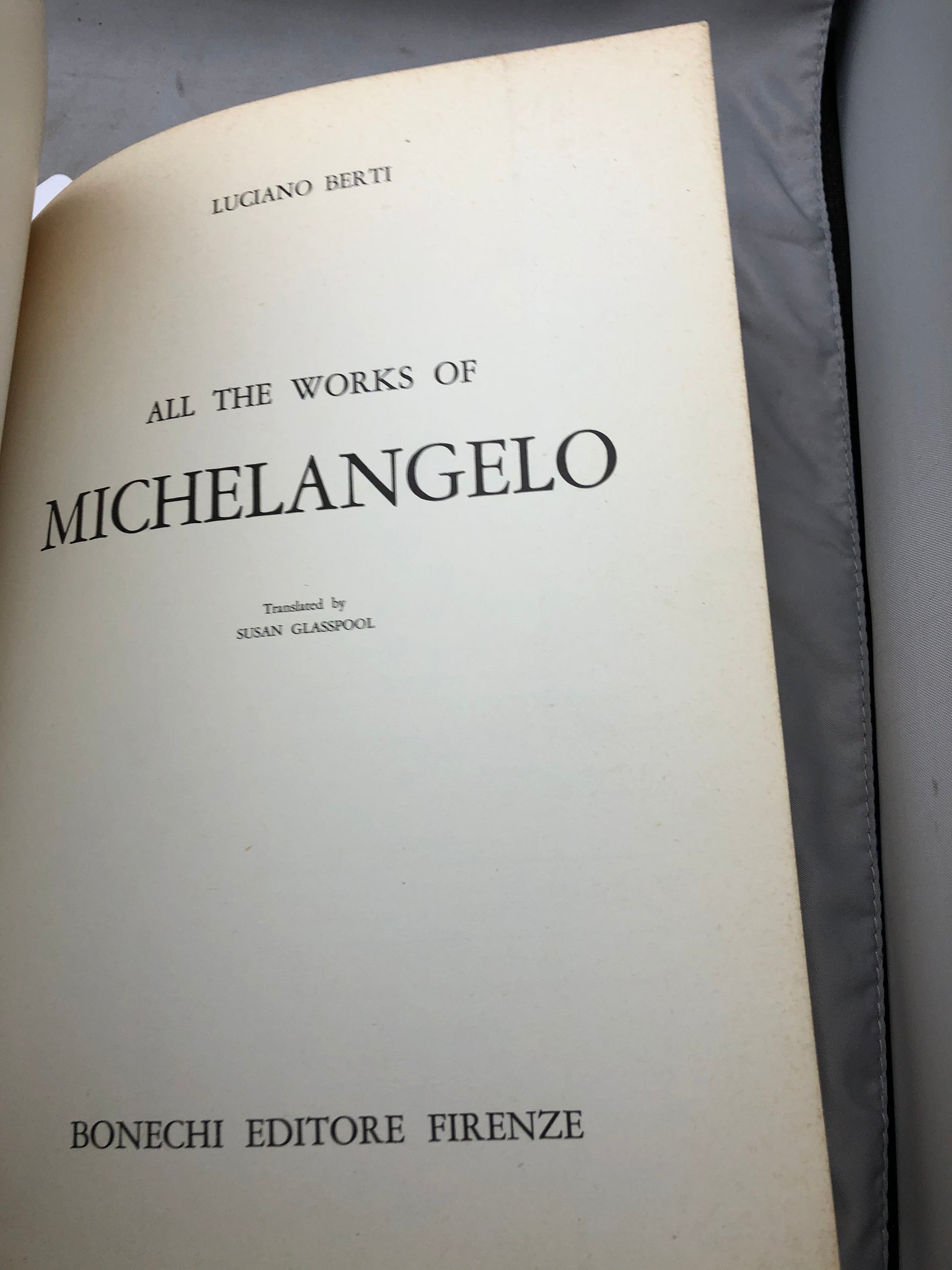 Vintage Luciano Berti - All The Works Of Michelangelo