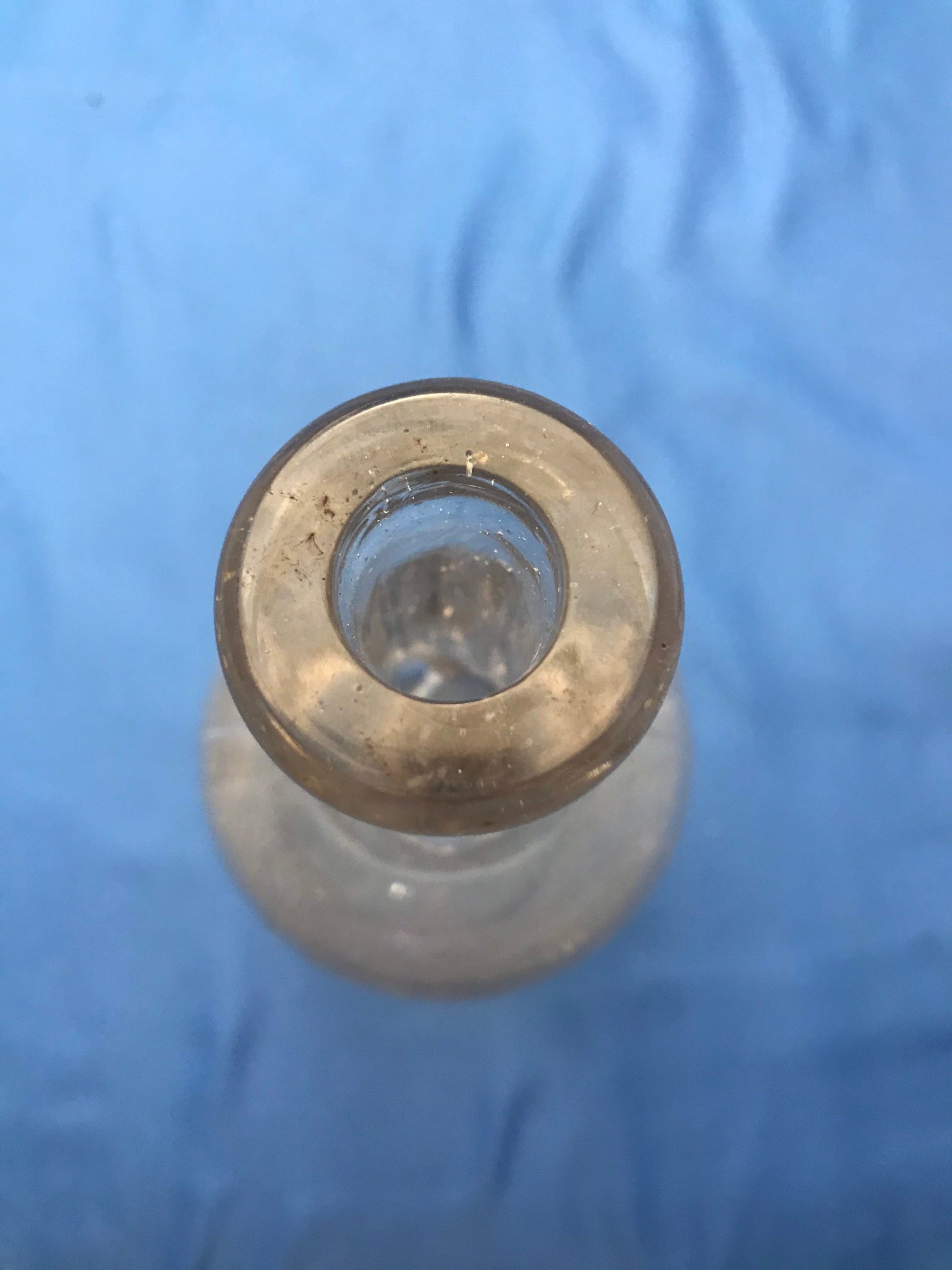 Vintage Clear Glass Apothecary Bottle