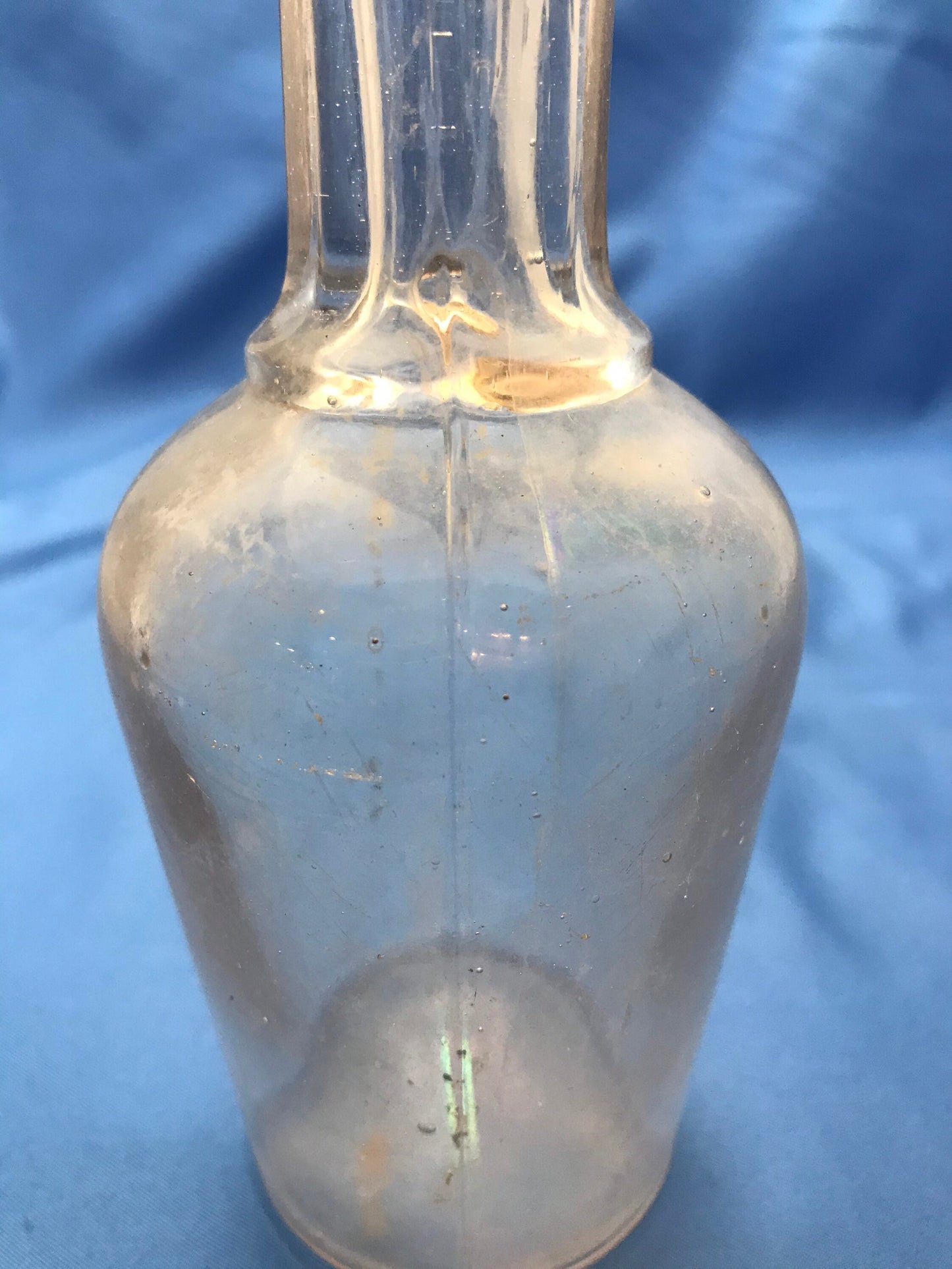 Vintage Clear Glass Apothecary Bottle