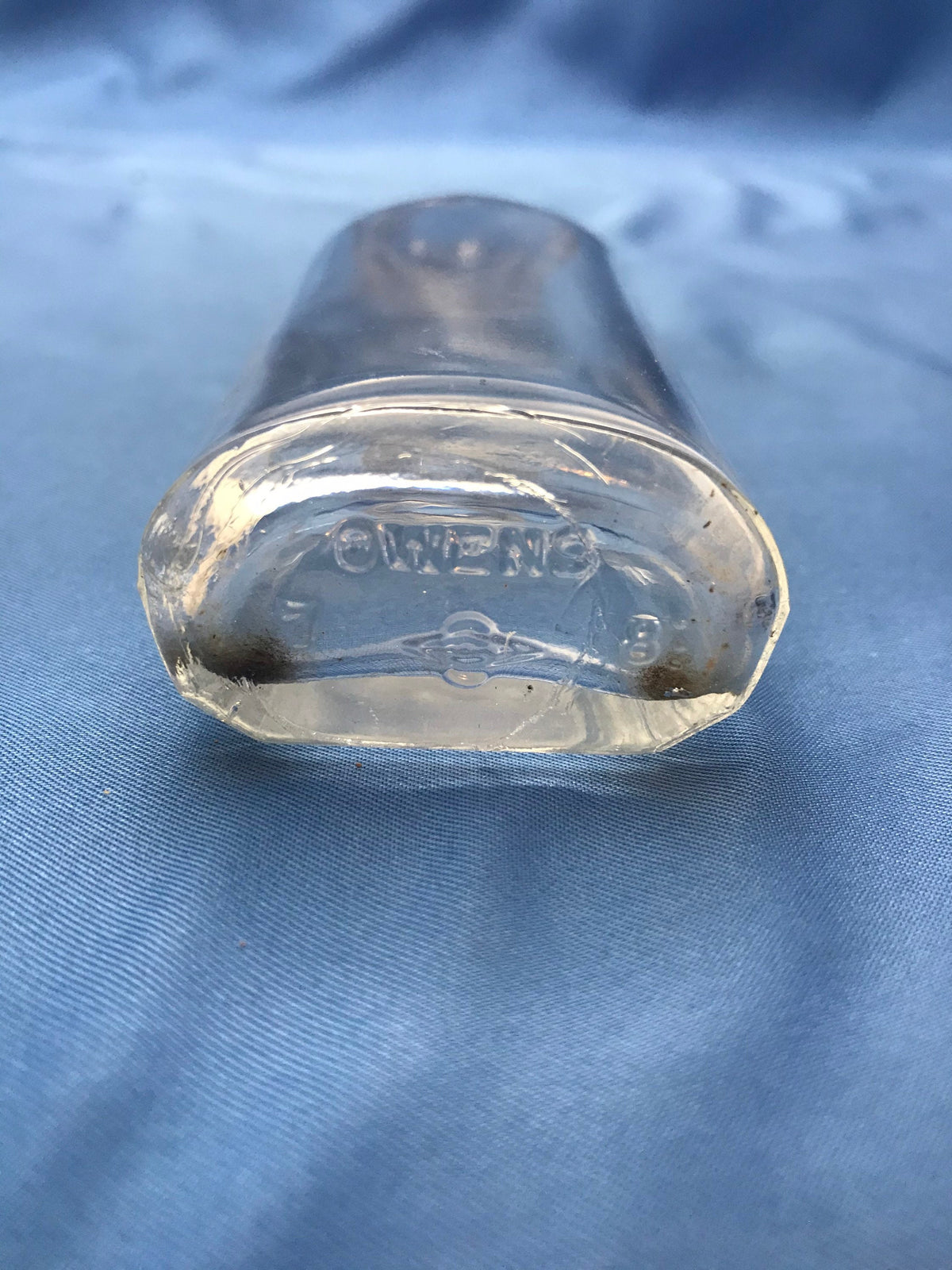 Vintage Owens Apothecary Bottle with Lid Cap