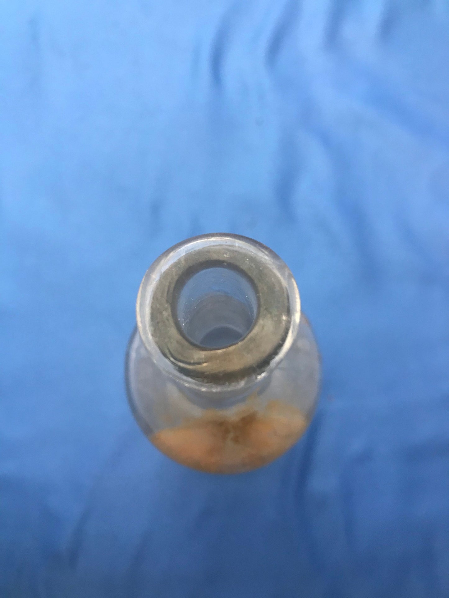 Vintage Clear Glass Apothecary Bottle - Unmarked