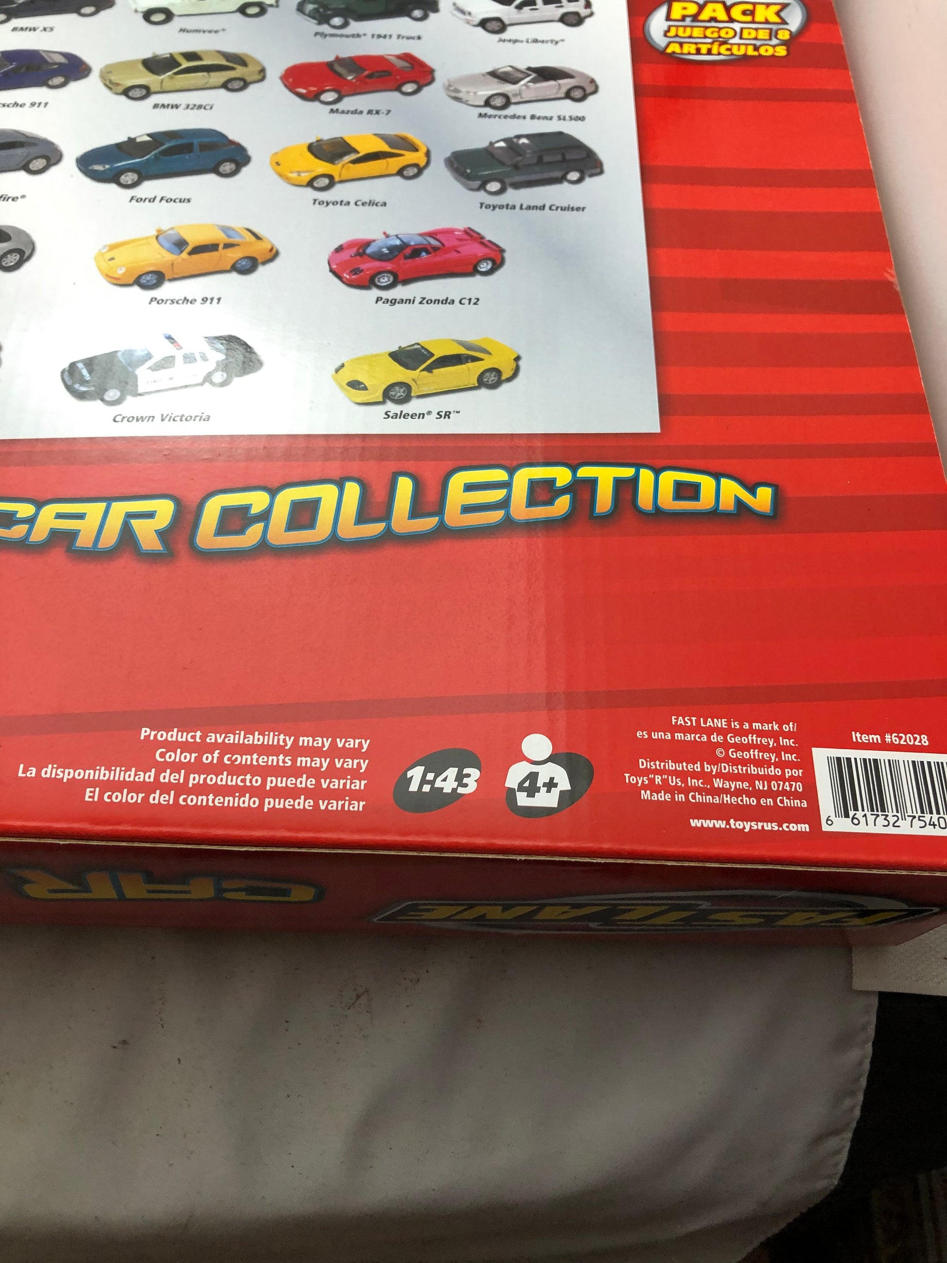 Vintage Fast Lane 8 Pack Car Collection | Toys and Games