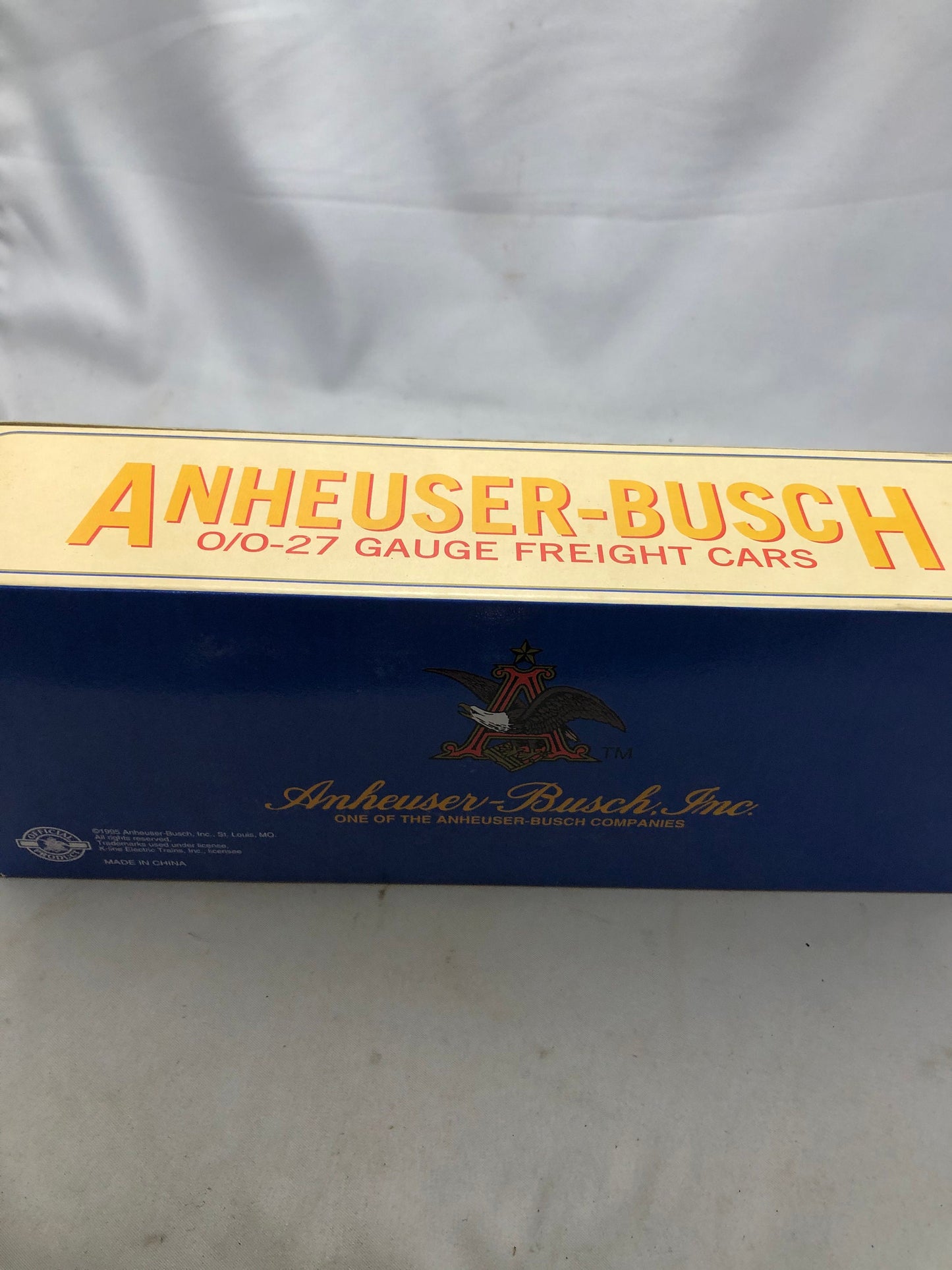 Vintage Anheuser-Busch 0/0-27 Gauge Freight Cars 1997 Christmas Hopper.