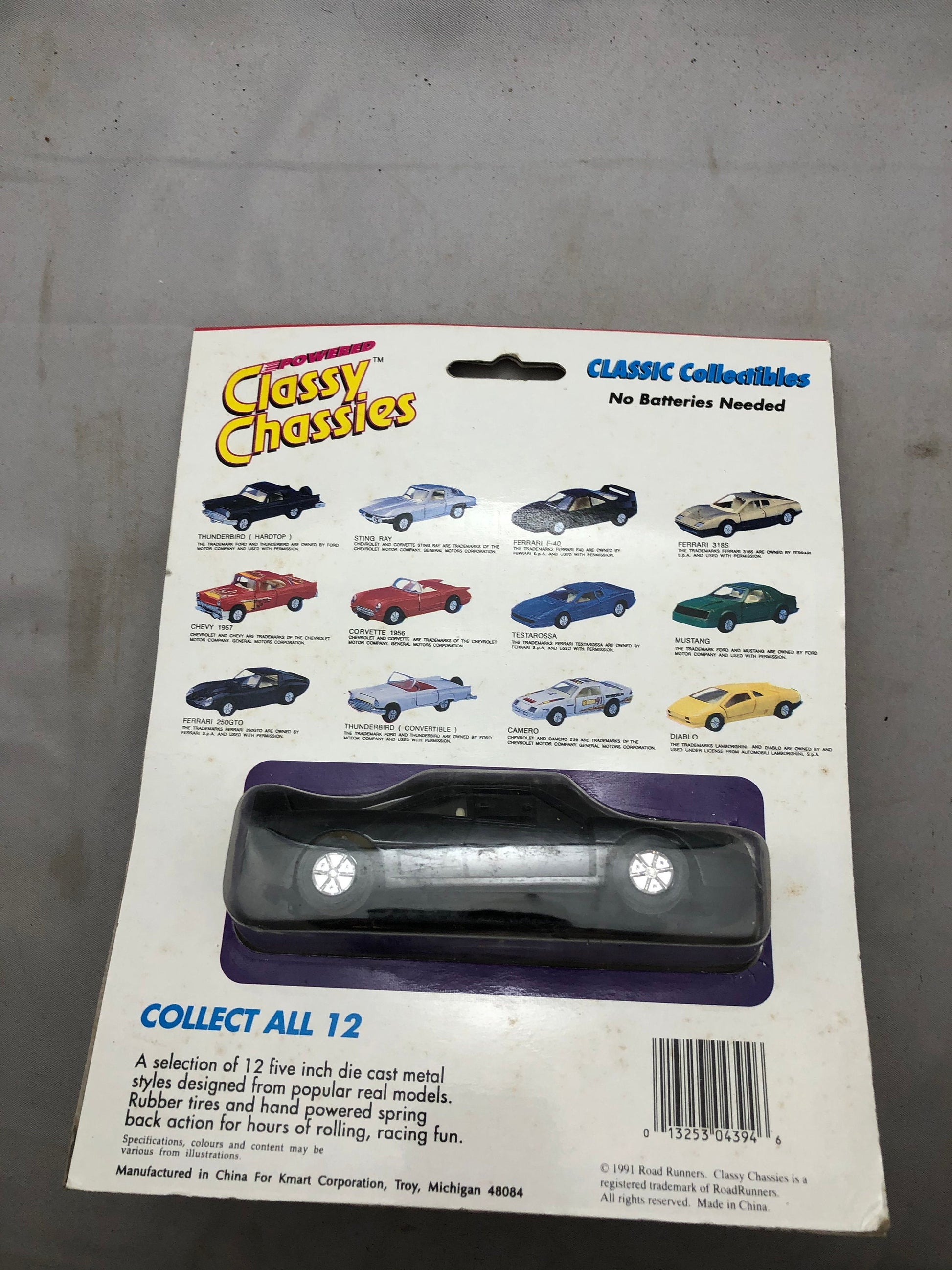 Vintage Classy Chassies Classic Collectibles 1991 ; Ferrari F-40