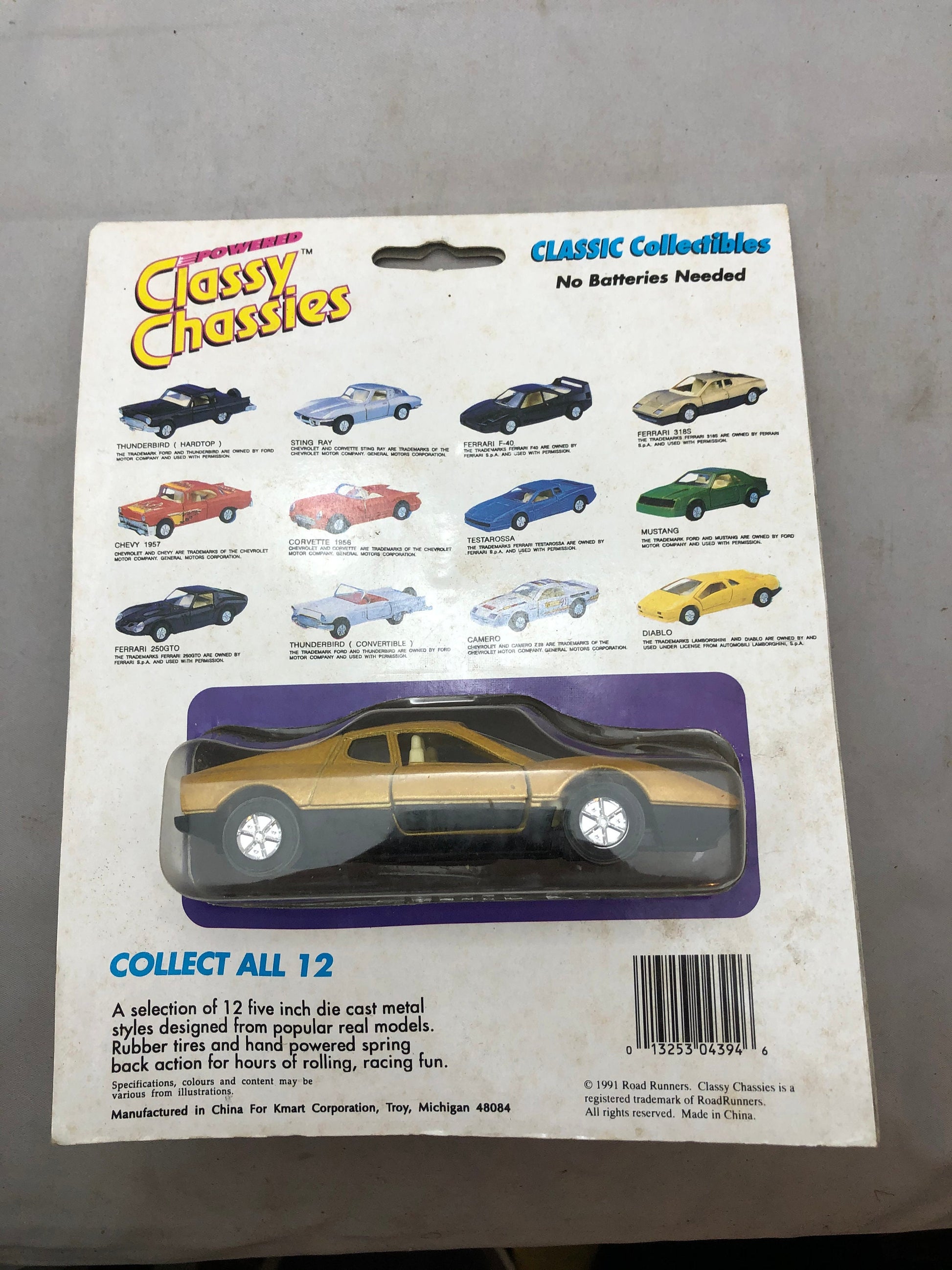 Vintage Classy Chassies Classic Collectibles 1991 ; Ferrari 318S