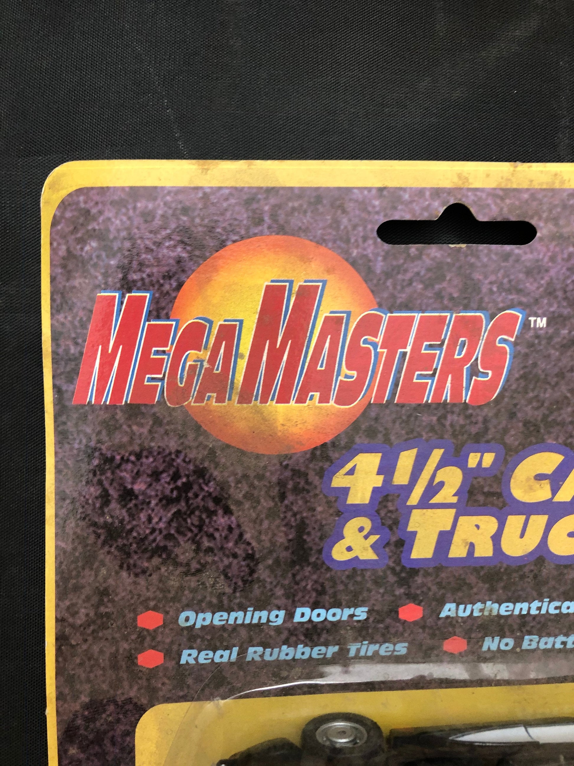 Vintage Mega Masters Die Cast Metal Pull Back Action 4 1/2" Cars and Trucks.