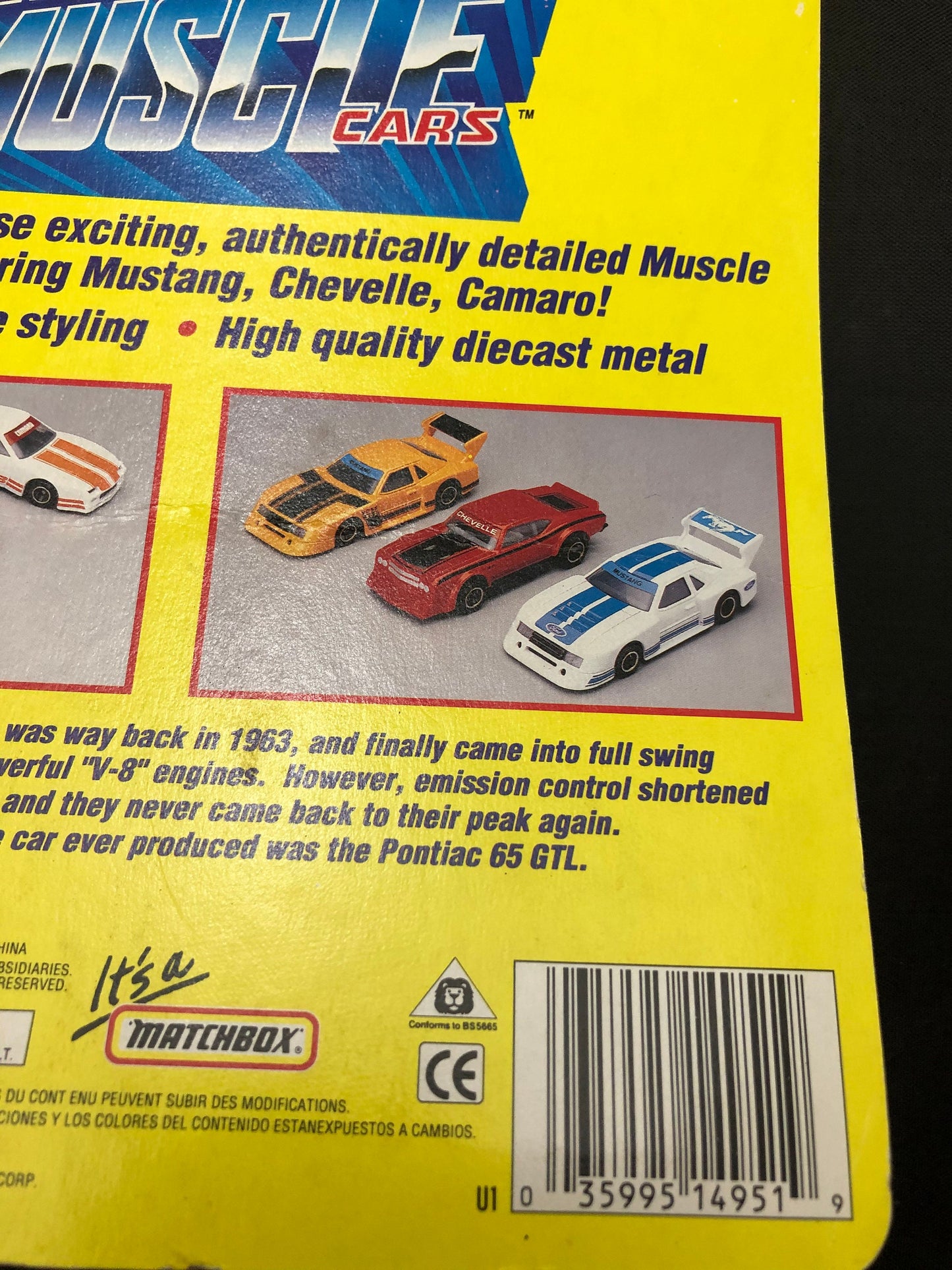 Vintage Matchbox authentic muscle styling Motorcity Muscle Cars.