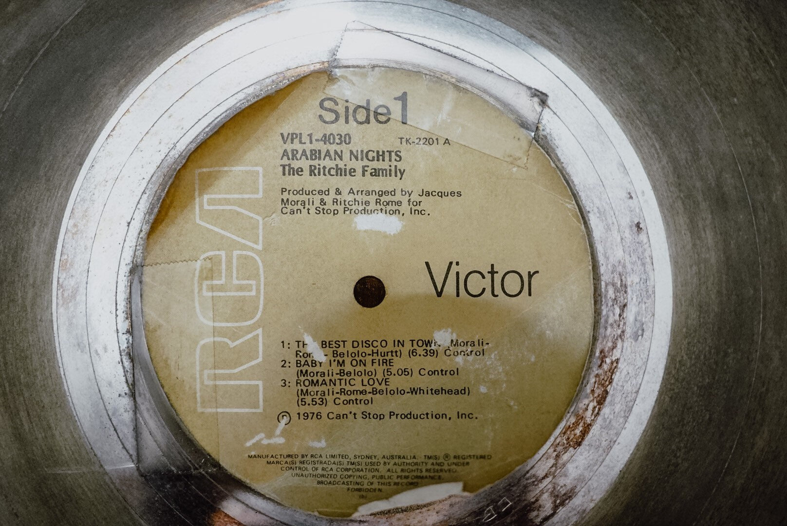 Vintage Platinum Album Award