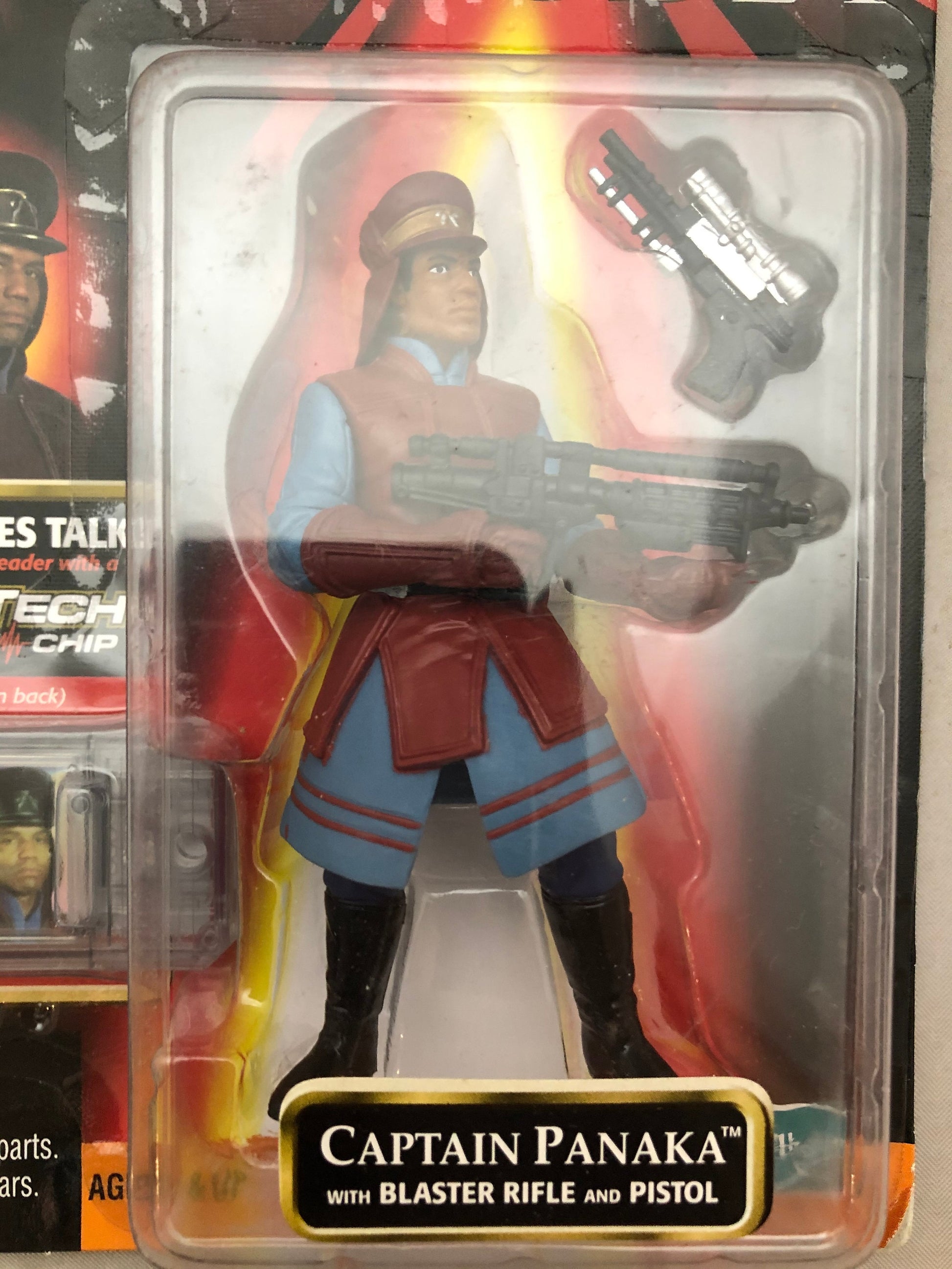 Vintage Star Wars Episode I : Captain Panaka ; with blaster rifle and pistol.