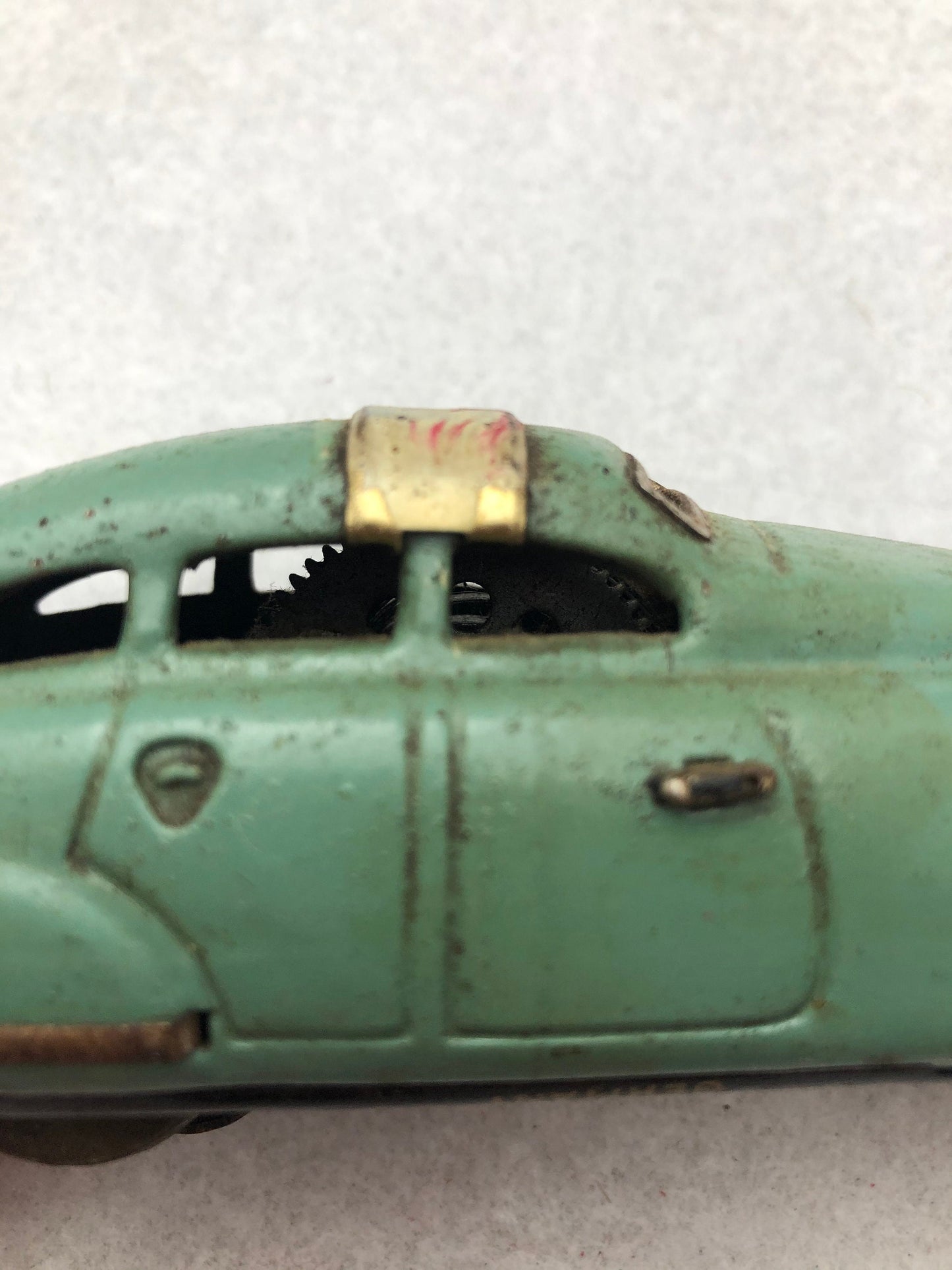 Vintage Original Schuco RARE (Germany) Green Fex 1111 Automobile Tinplate/Wind-Up (No Key.)