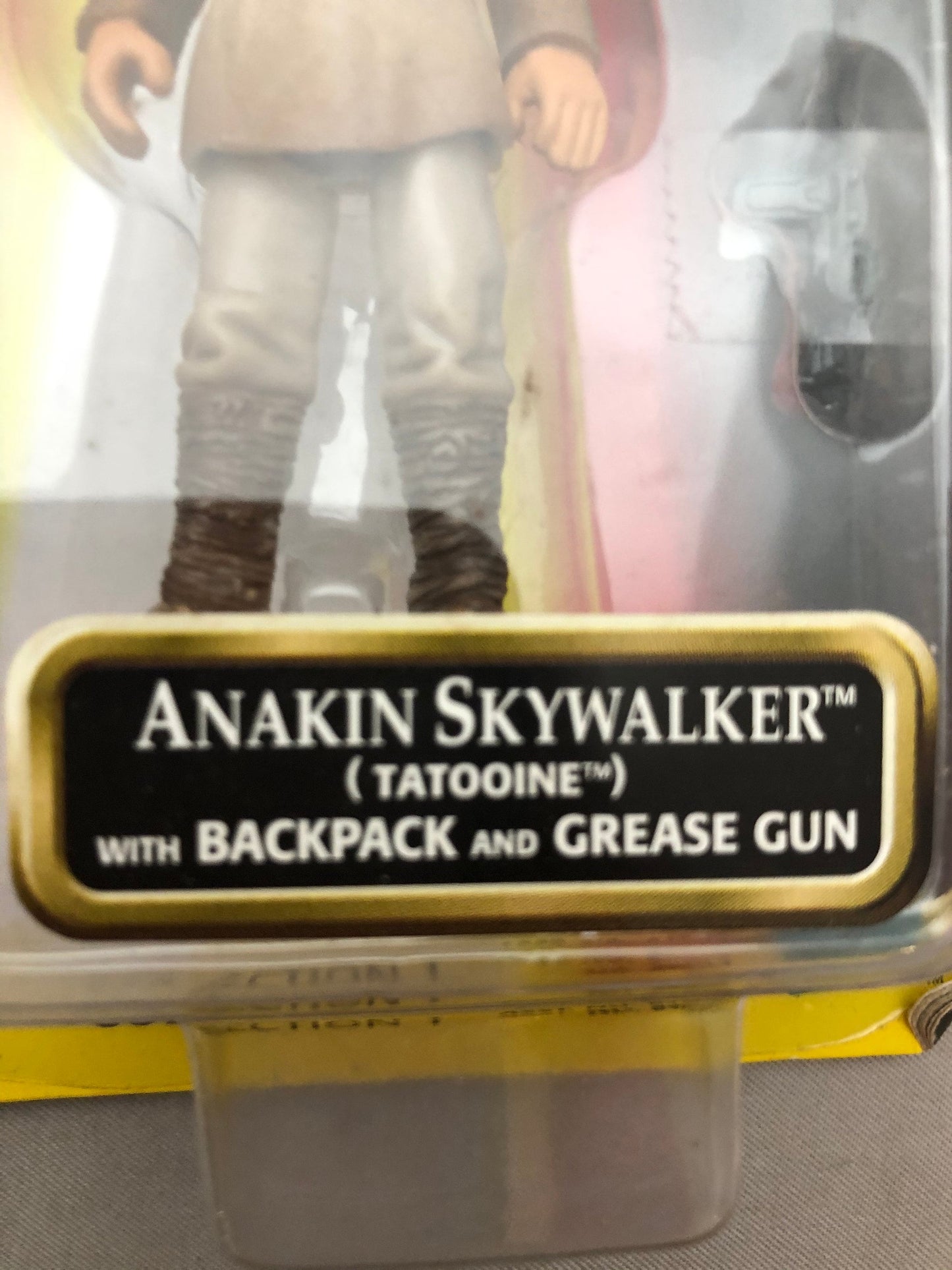 Vintage Star Wars Episode I : Anakin Skywalker (Tatooine). with backpack and grease gun. With Commtech chip.