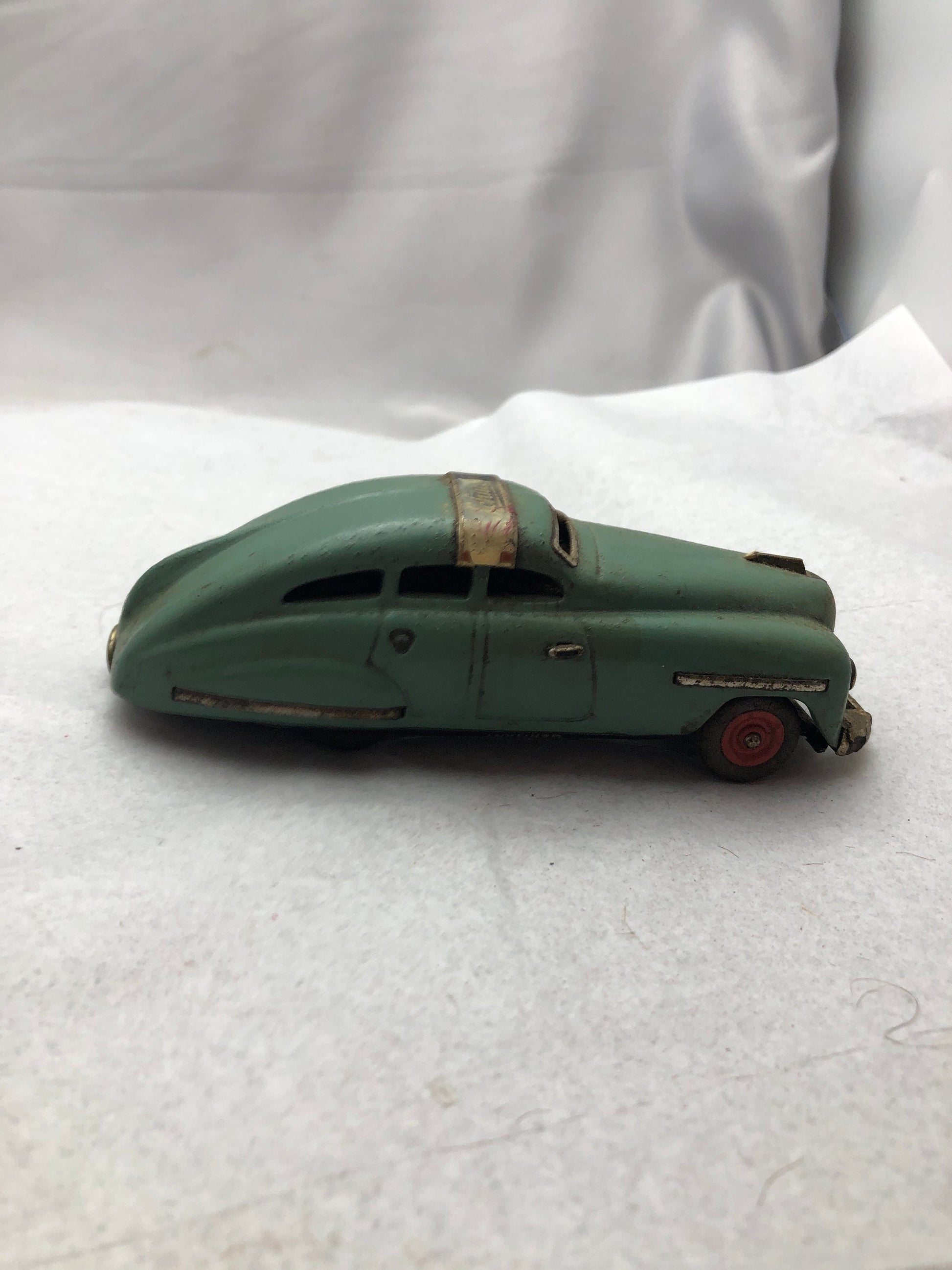 Vintage Original Schuco RARE (Germany) Green Fex 1111 Automobile Tinplate/Wind-Up (No Key.)