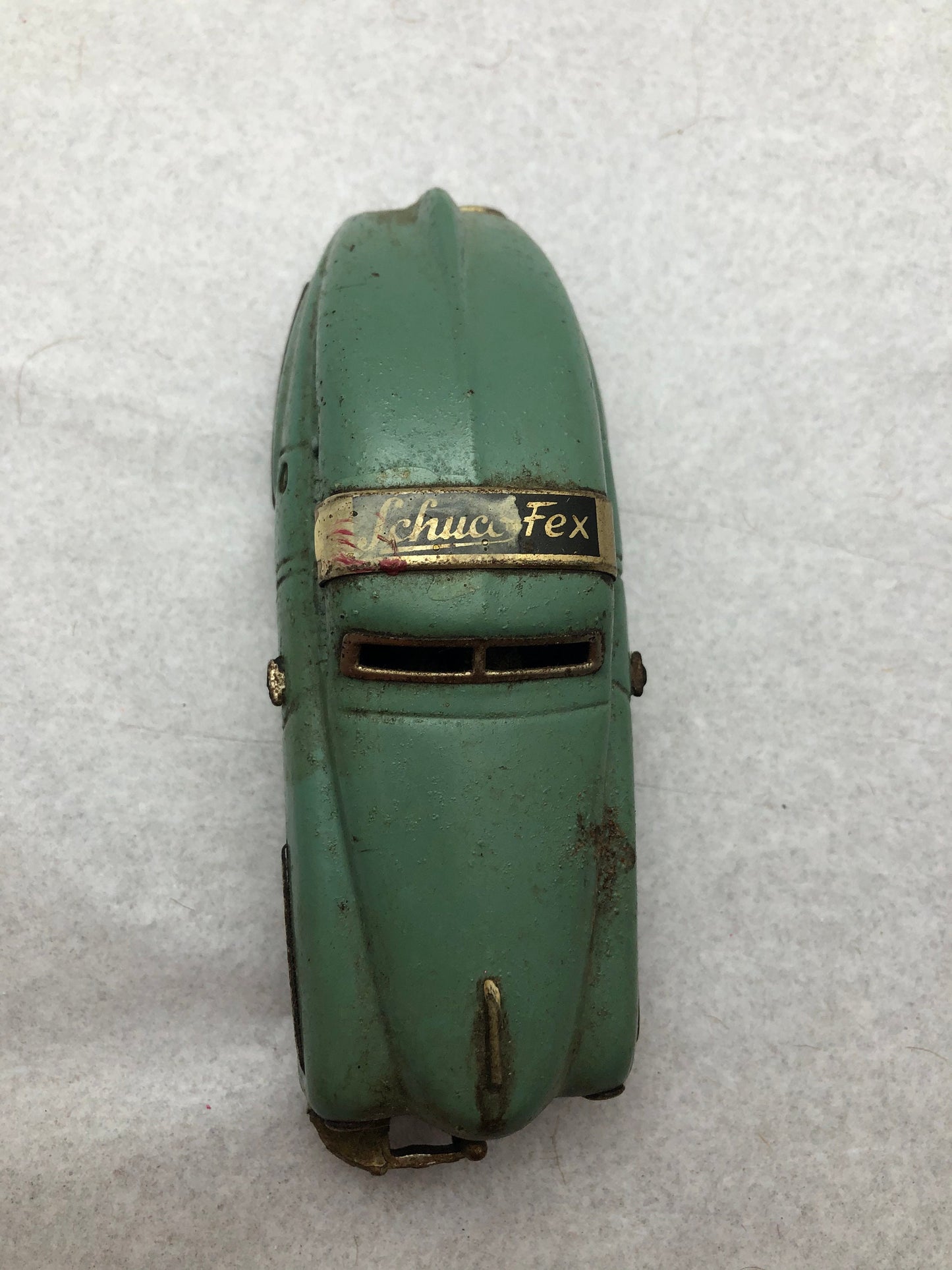 Vintage Original Schuco RARE (Germany) Green Fex 1111 Automobile Tinplate/Wind-Up (No Key.)