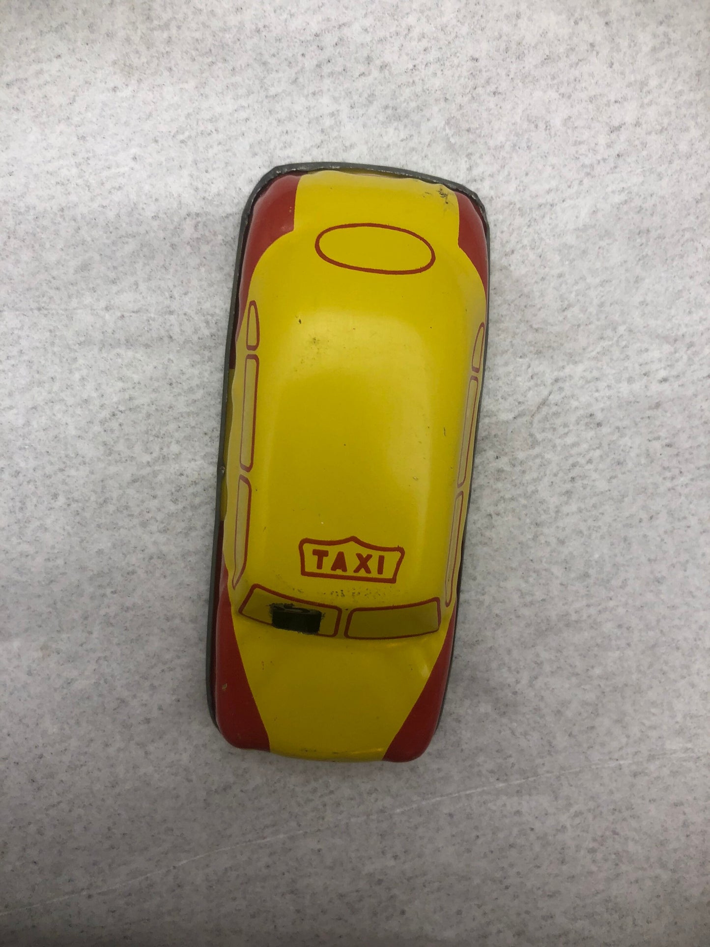 Collectible Vintage 1940s Tin Taxi With Meter