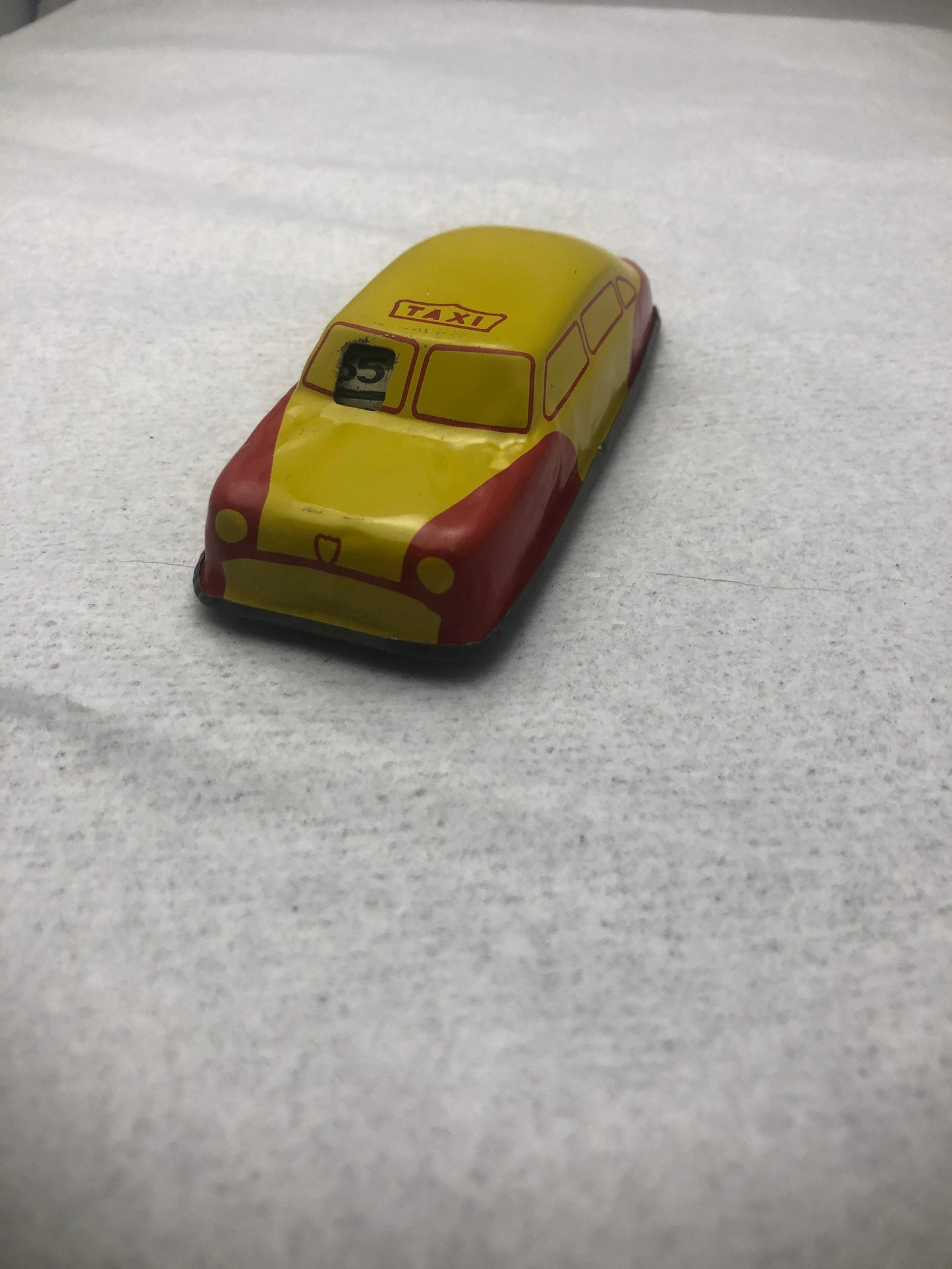 Collectible Vintage 1940s Tin Taxi With Meter