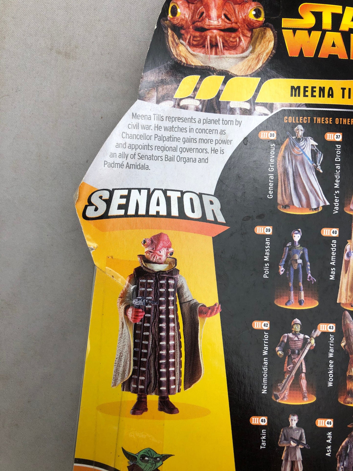 Star Wars Revenge of the Sith. Senator, Meena Tills figurine.