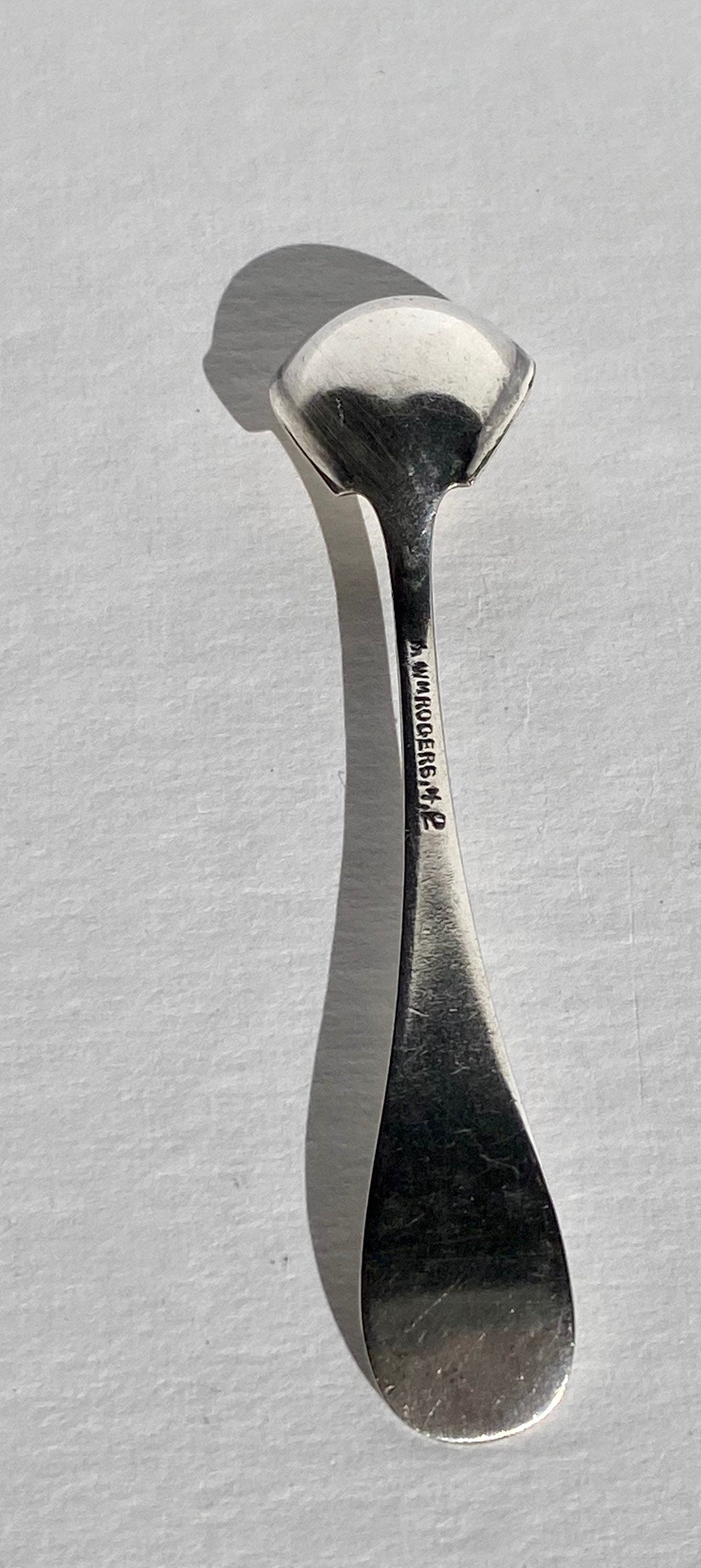 Vintage W.M. Rogers Silver-Plated Salt Spoon | Home and Living