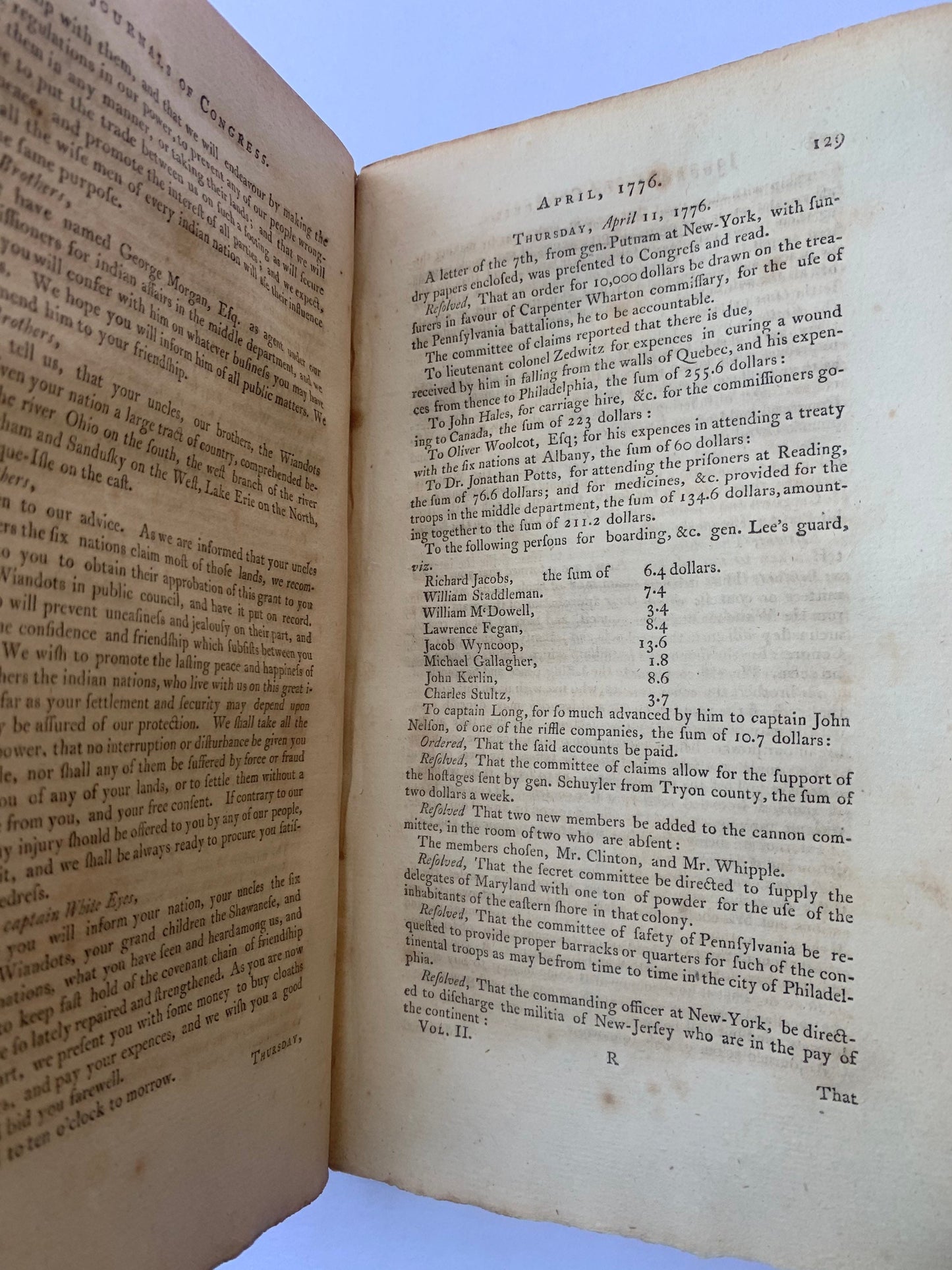 Amazingly rare Journals of Congress from 1776, the framing of the Declaration of Independence, chronicles the birth of the United States