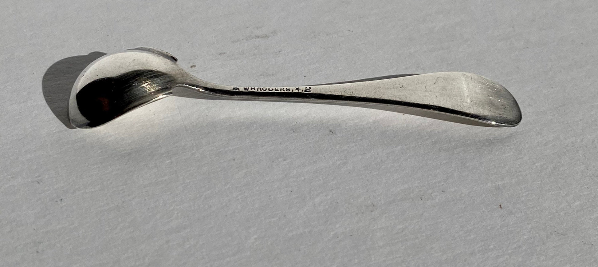 Vintage W.M. Rogers Silver-Plated Salt Spoon | Home and Living