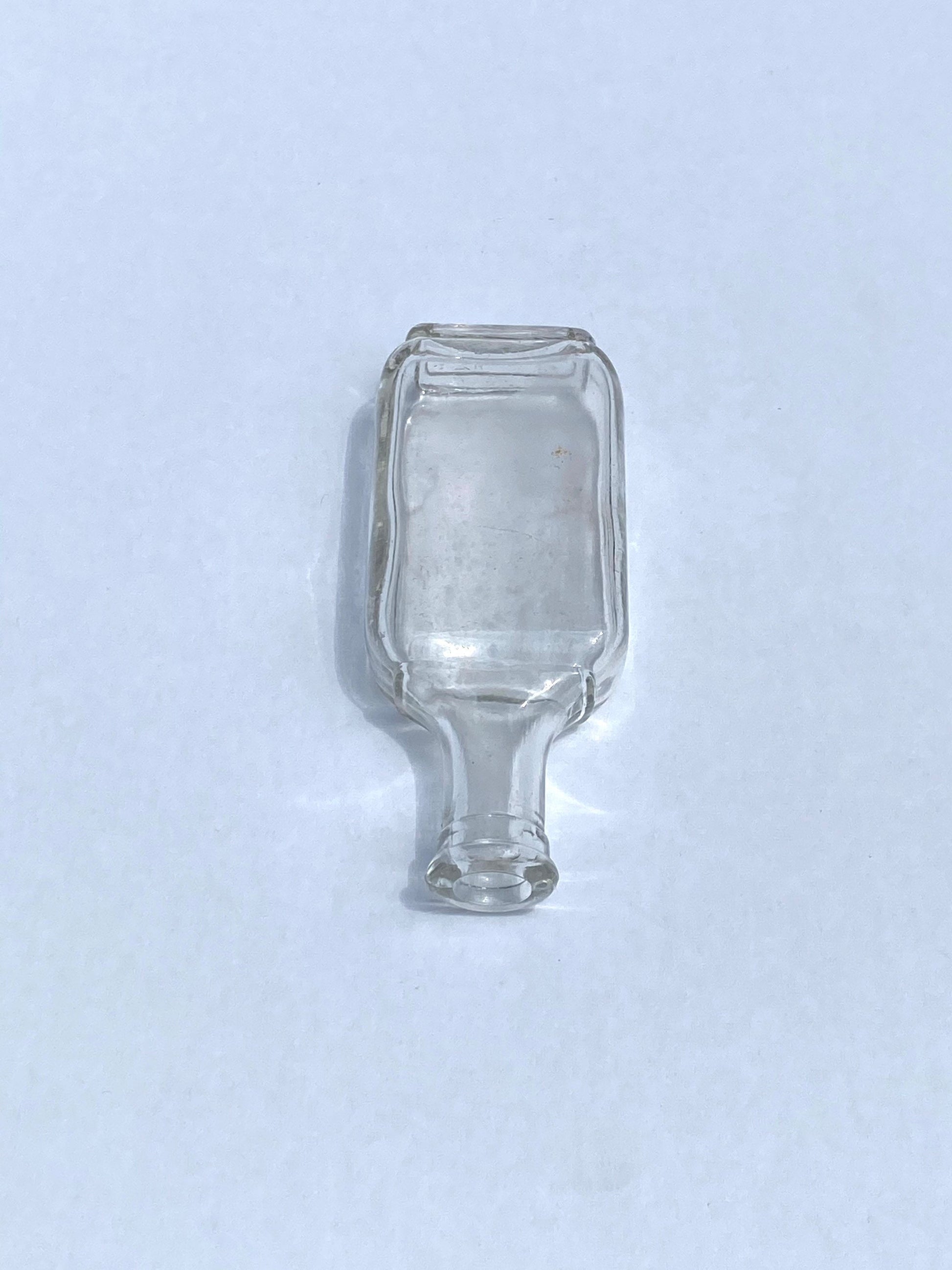 Vintage Mini Unmarked Glass Medicine Bottle