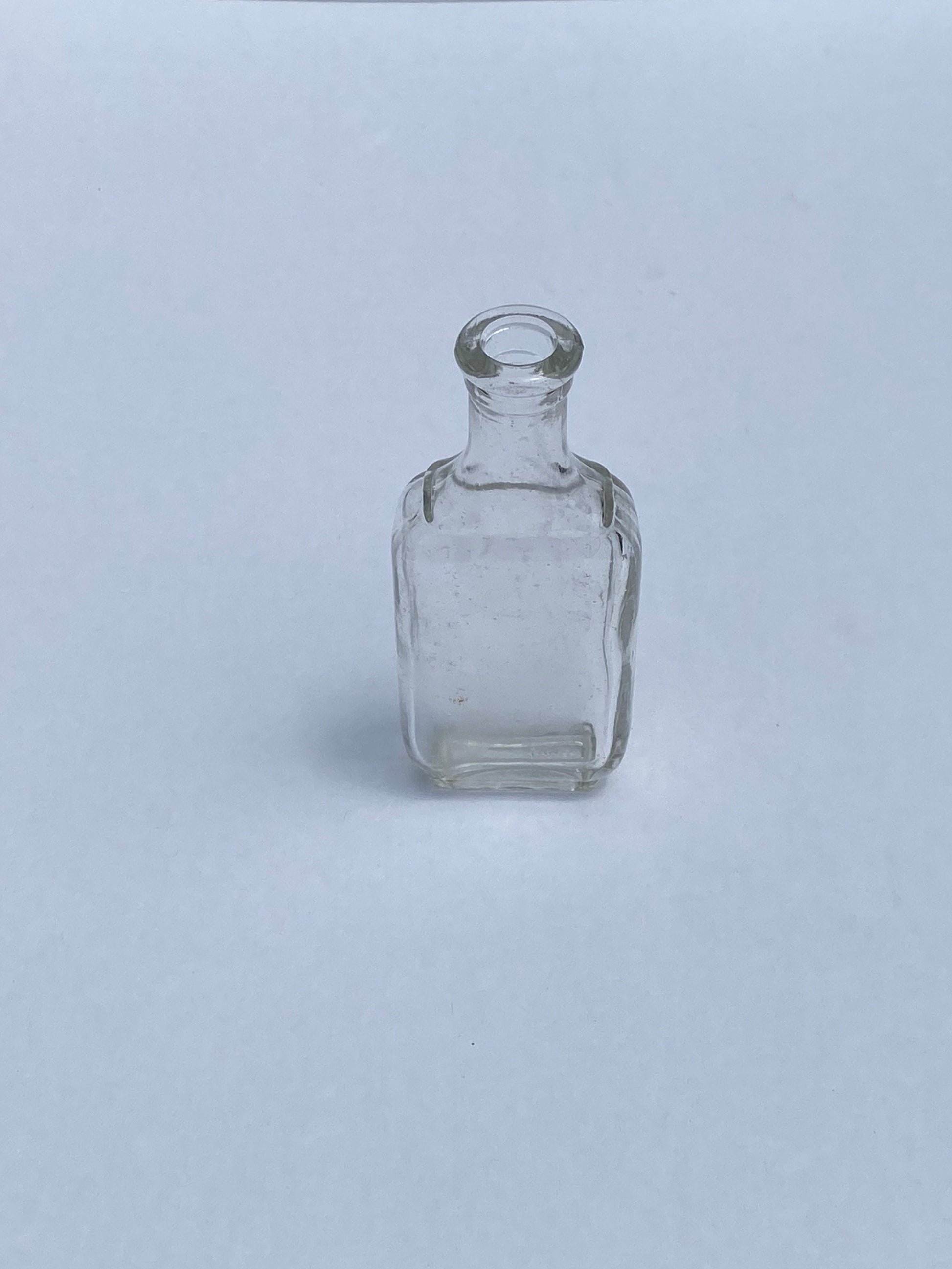 Vintage Mini Unmarked Glass Medicine Bottle