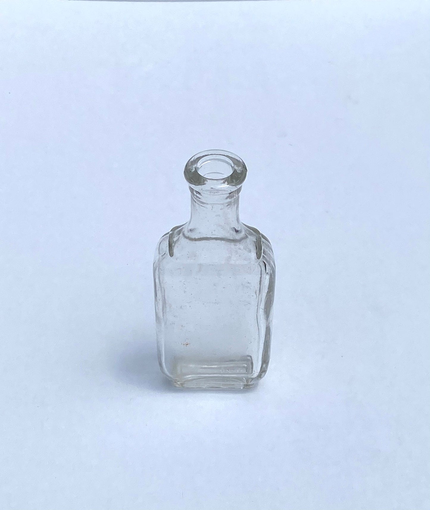 Vintage Mini Unmarked Glass Medicine Bottle