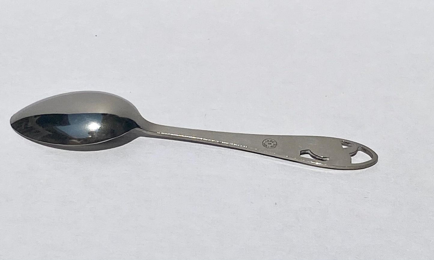 Vintage Sterling Silver Florida Souvenir Spoon Royal Palm tree