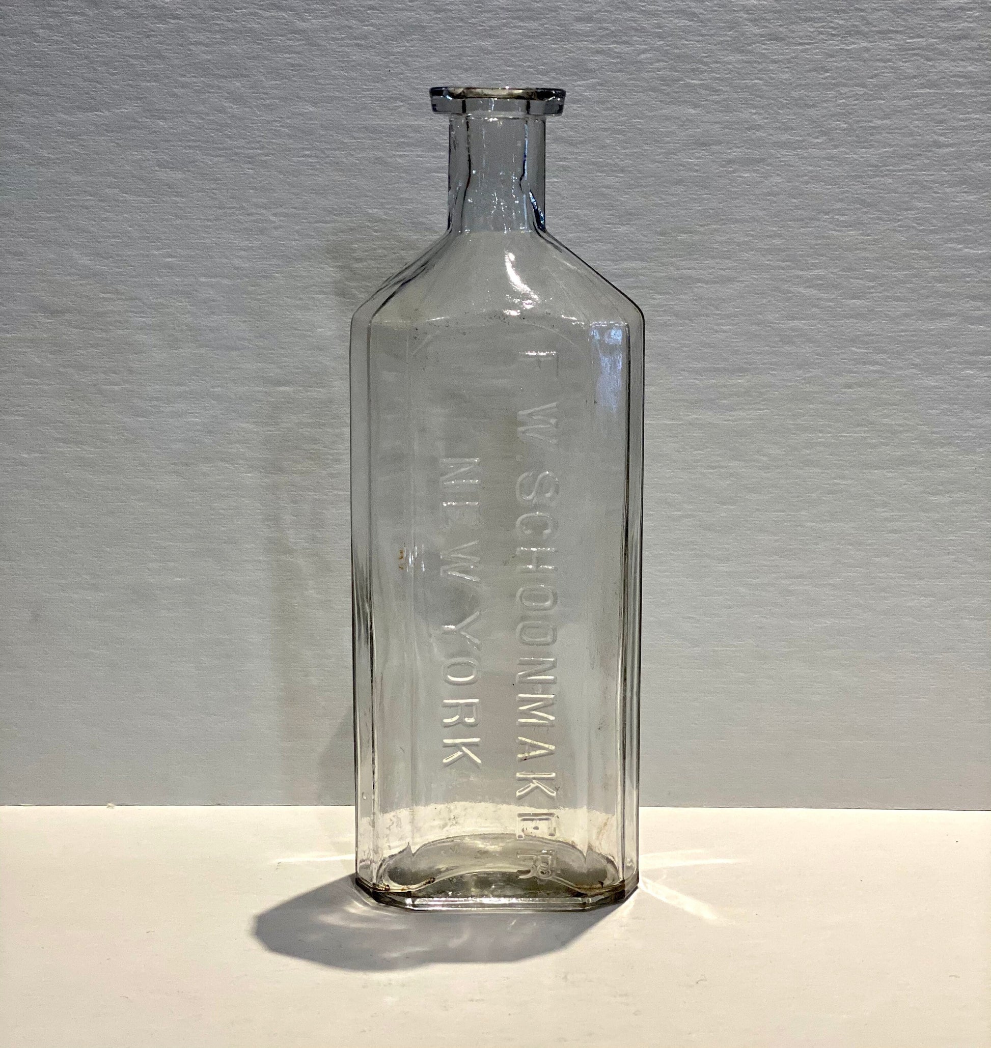 Antique F.W. Schoonmaker New York Medicine Bottle