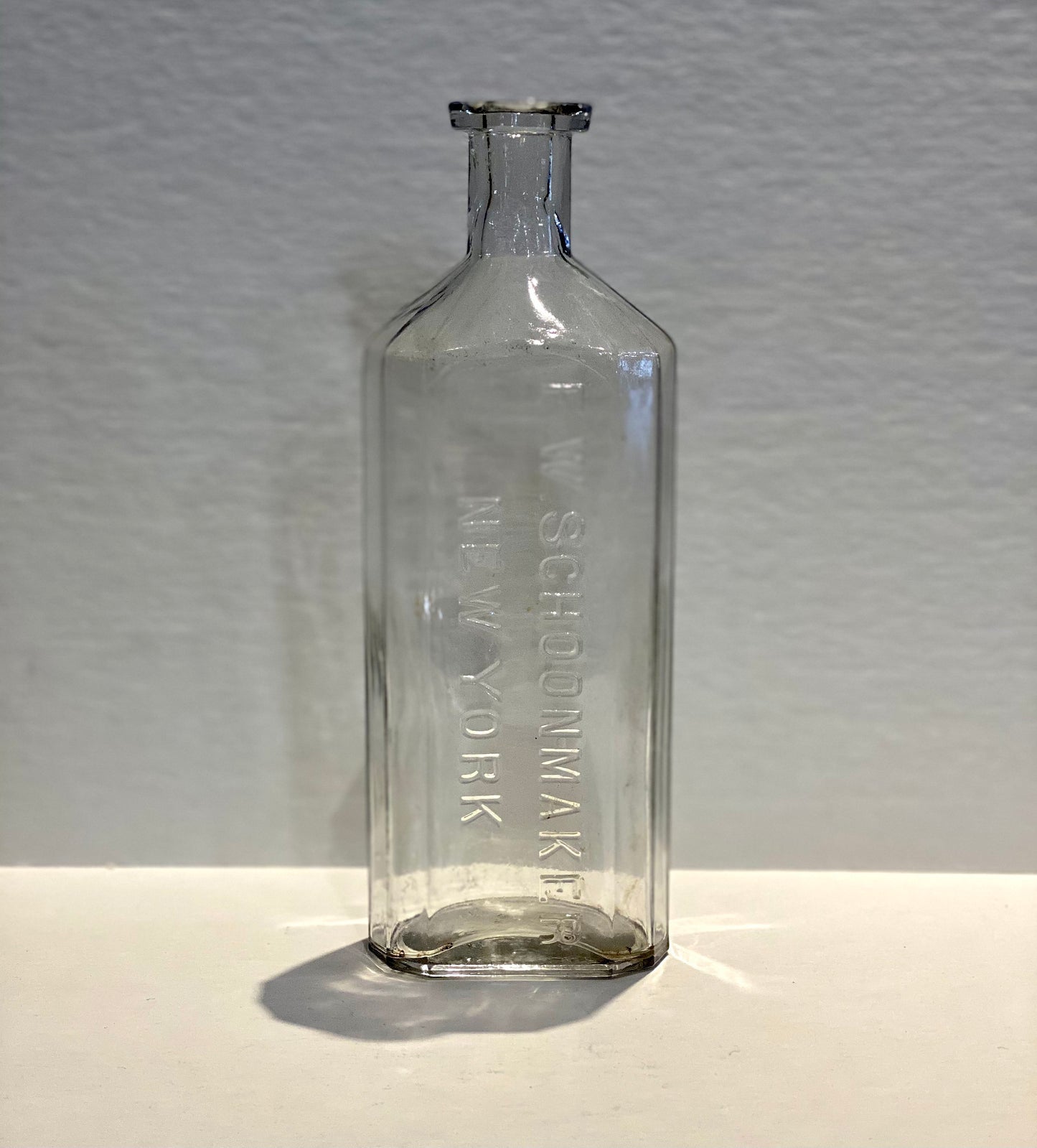 Antique F.W. Schoonmaker New York Medicine Bottle