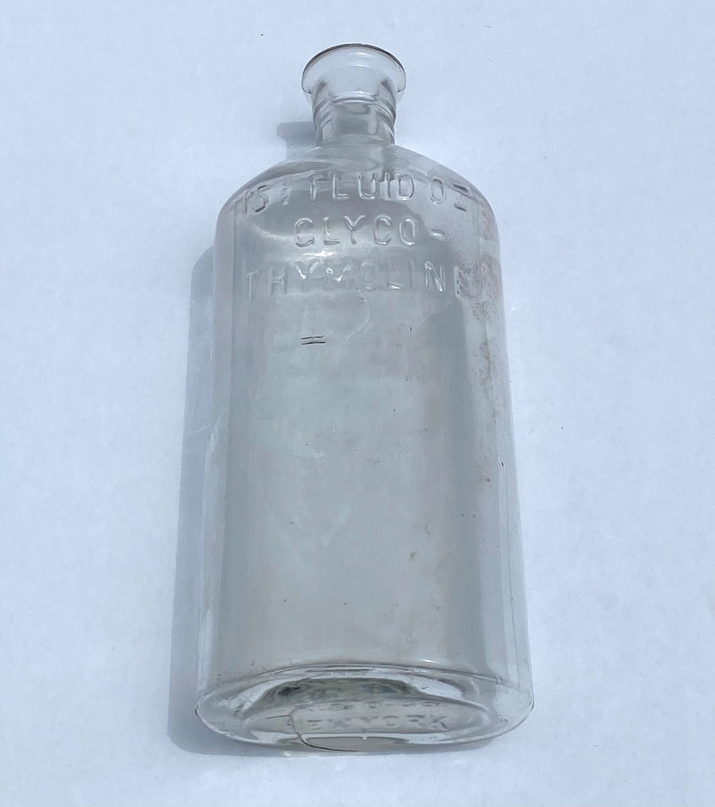 Antique Glyco-Thymoline Glass Bottle K & O Co. New York | Home Decor