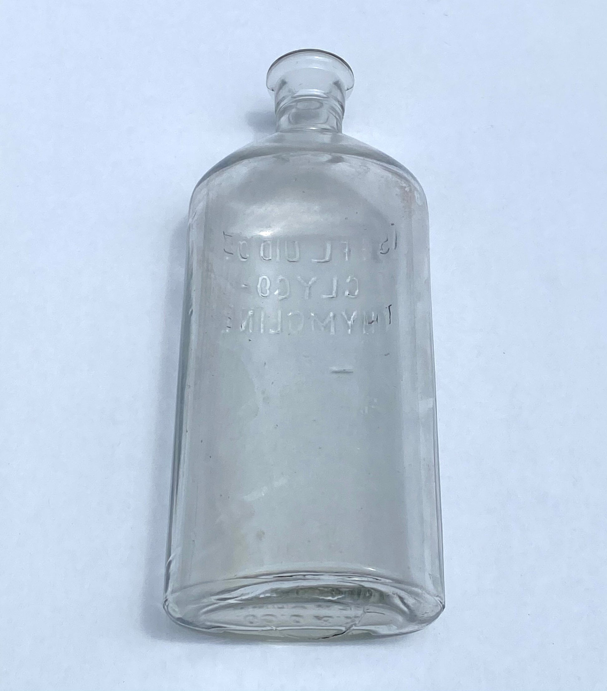 Antique Glyco-Thymoline Glass Bottle K & O Co. New York | Home Decor