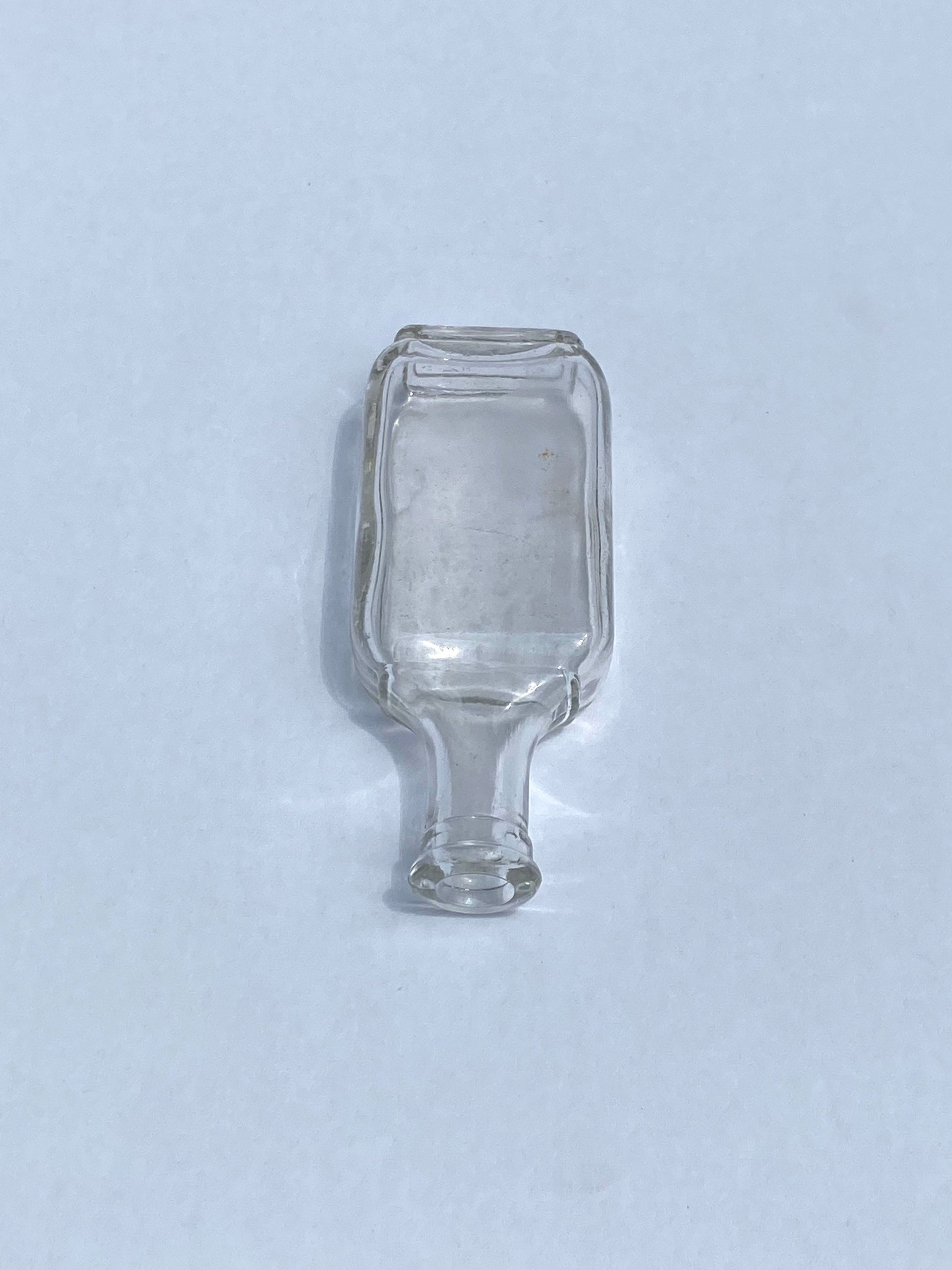 Vintage Mini Unmarked Glass Medicine Bottle