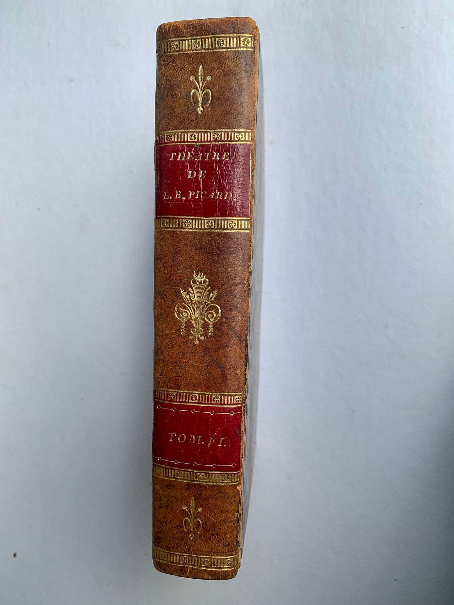 Antique 5 Volume Hardcover Book Collections of L.B. Picard’s Comedic Prose (1812)