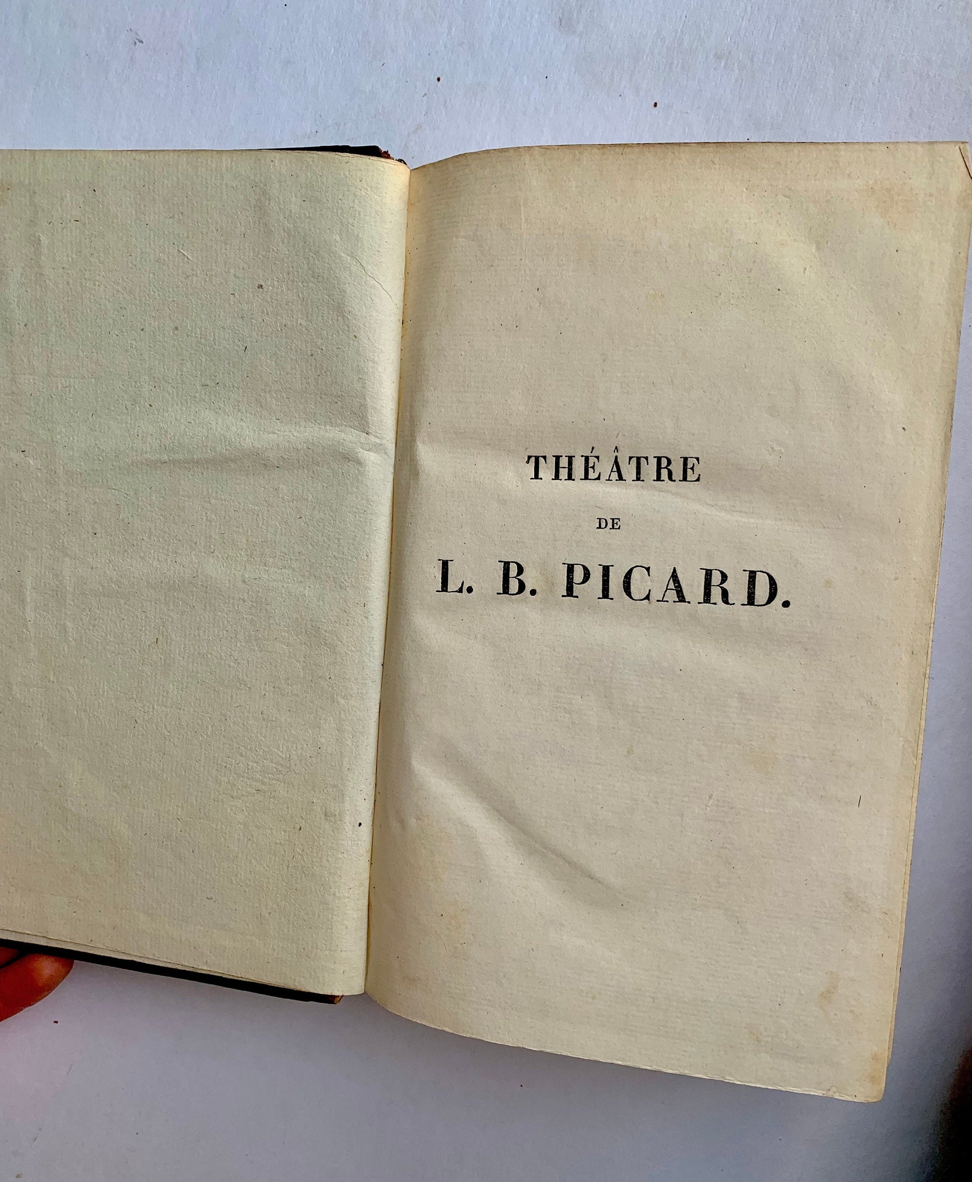 Antique 5 Volume Hardcover Book Collections of L.B. Picard’s Comedic Prose (1812)