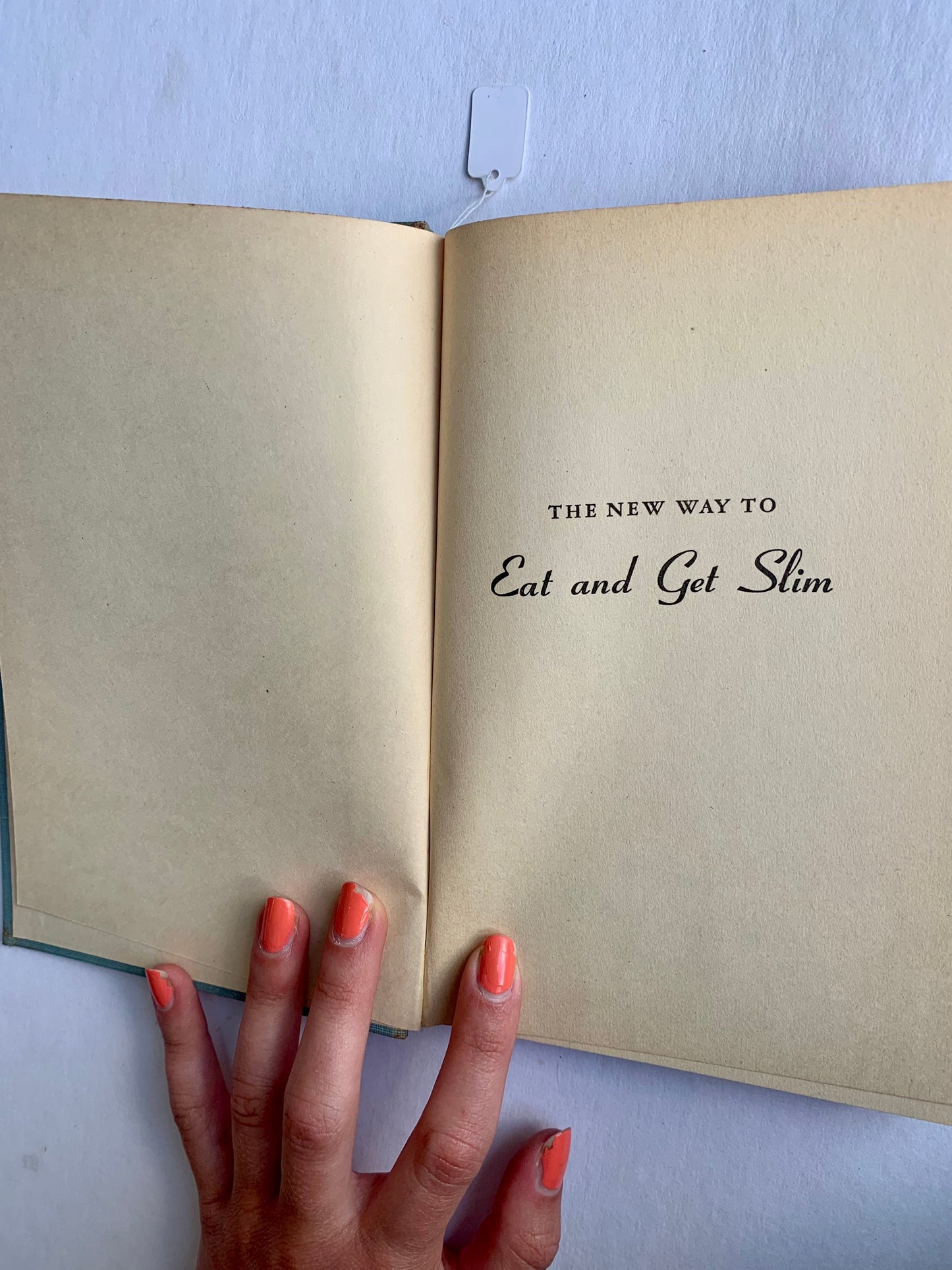 Vintage “The New Way to Easy and Get Slim” Hardcover Copy