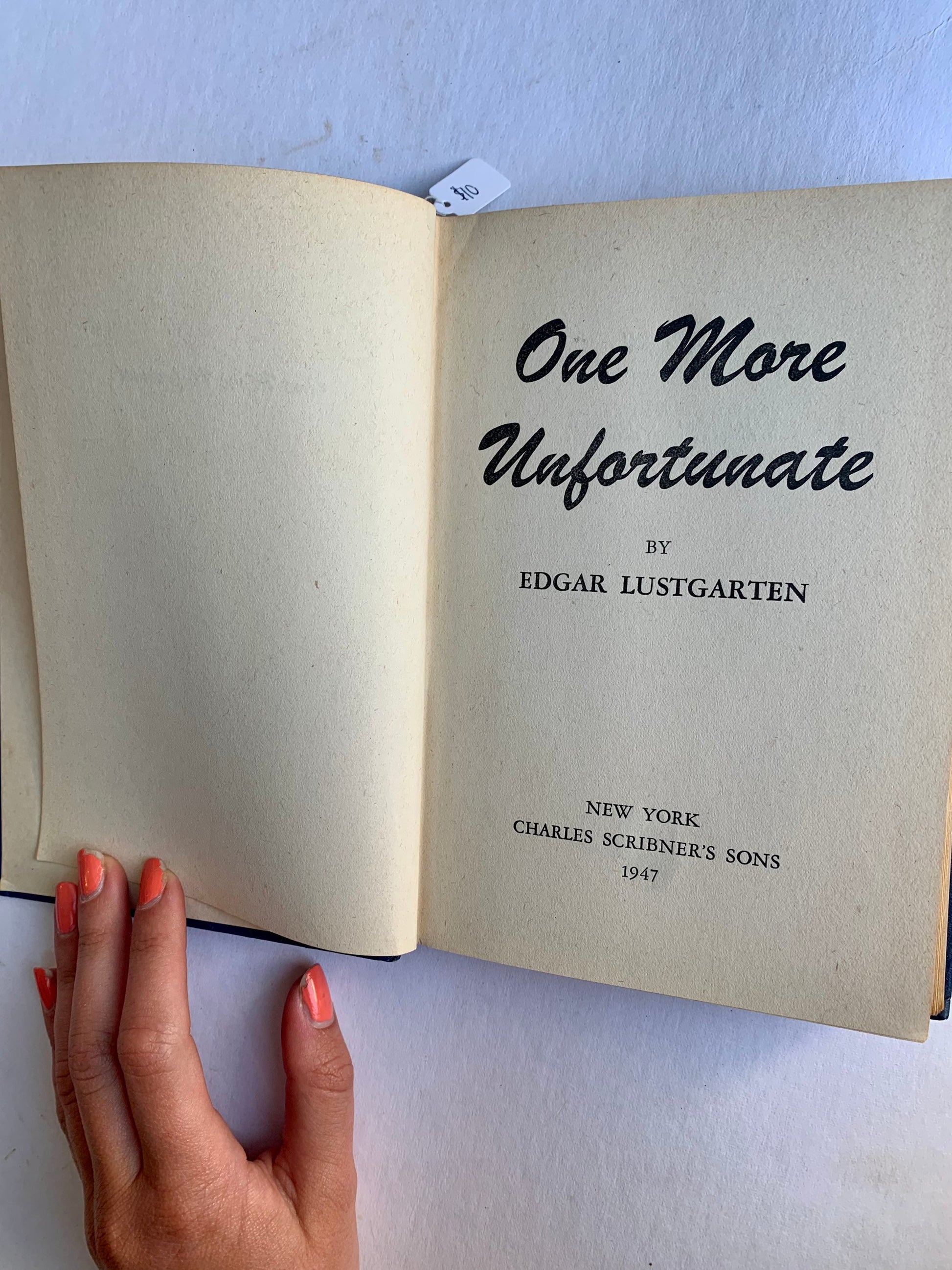 Vintage “One More Unfortunate” Hardcover Copy (1947)